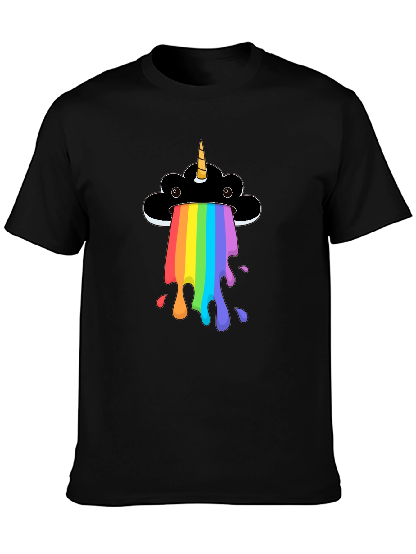 Rainbow Unicorn Cloud Graphic T-Shirt
