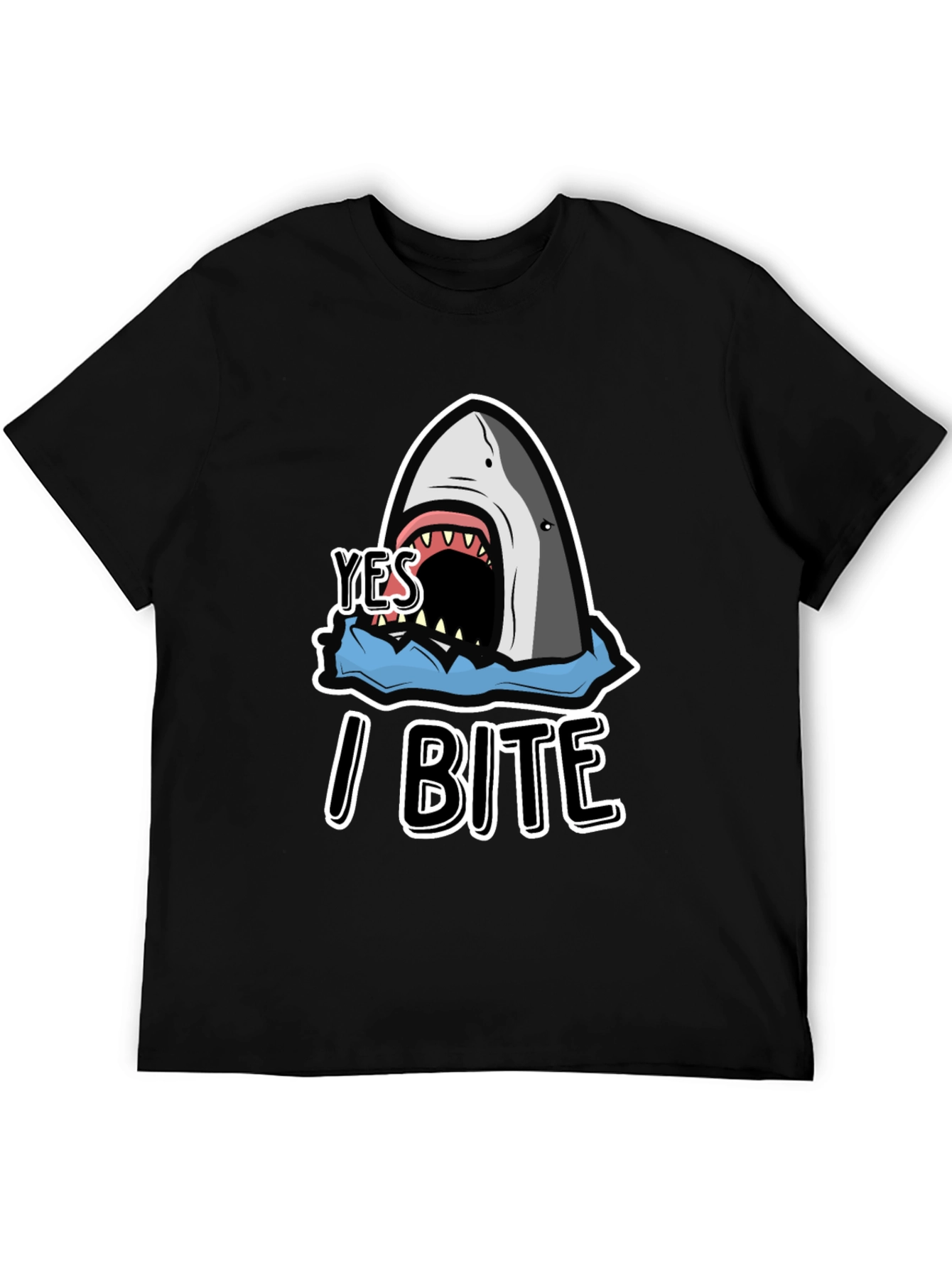 Yes I Bite T-Shirt - Shark Graphic Tee
