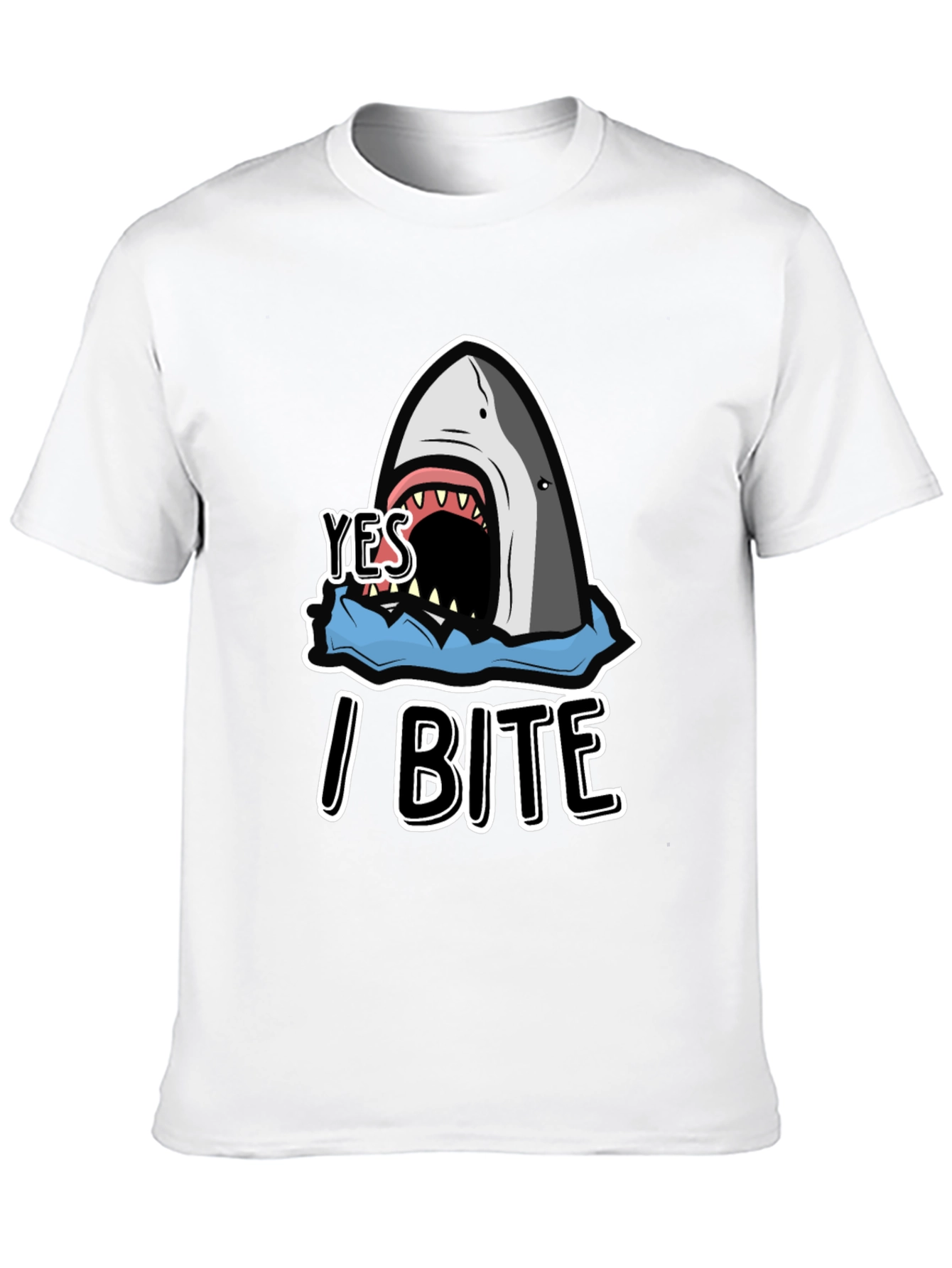 Yes I Bite T-Shirt - Shark Graphic Tee