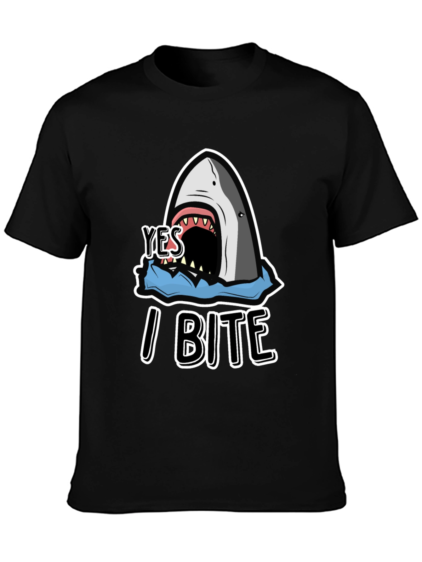 Yes I Bite T-Shirt - Shark Graphic Tee