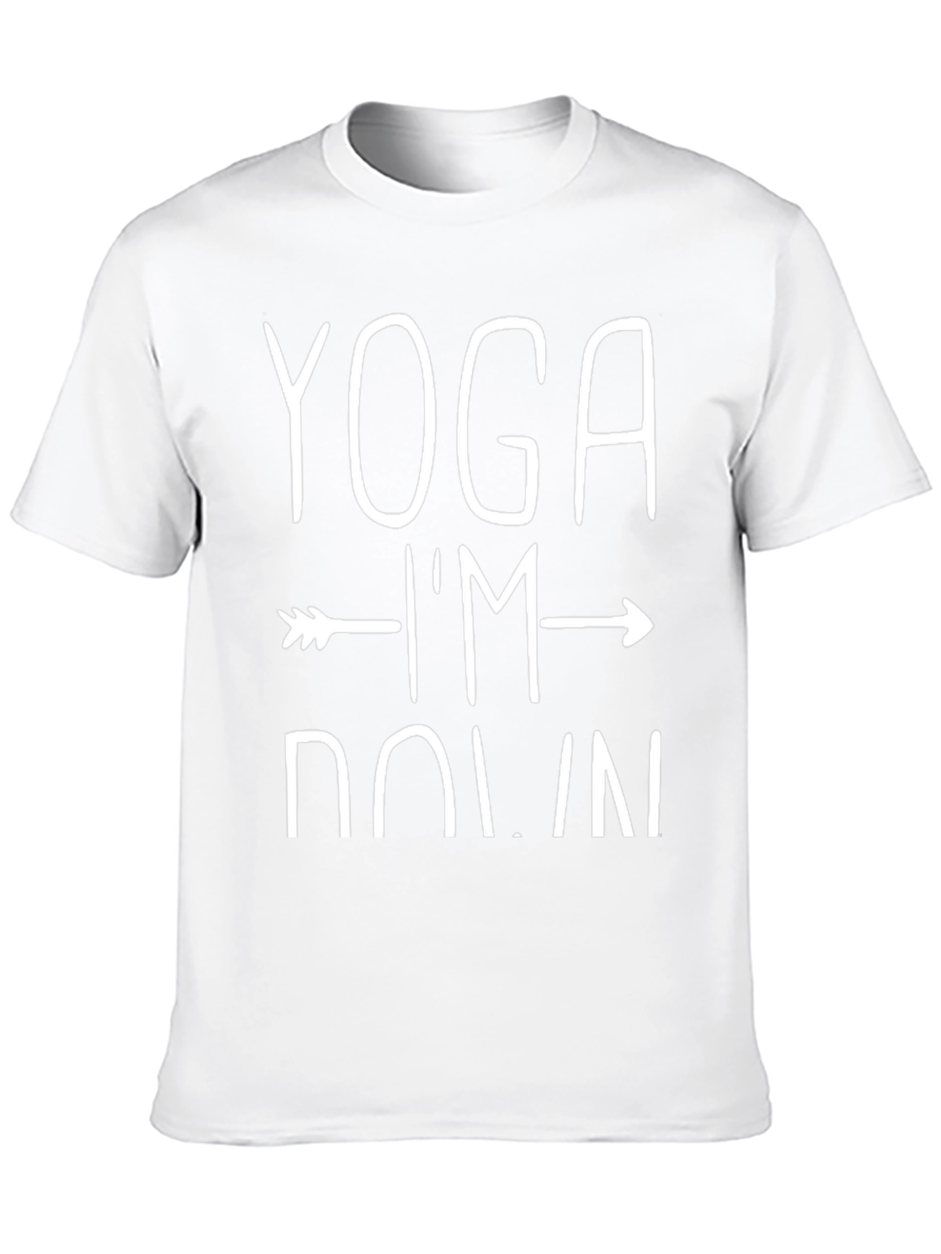 Yoga Im Down T-Shirt - Black Graphic Tee