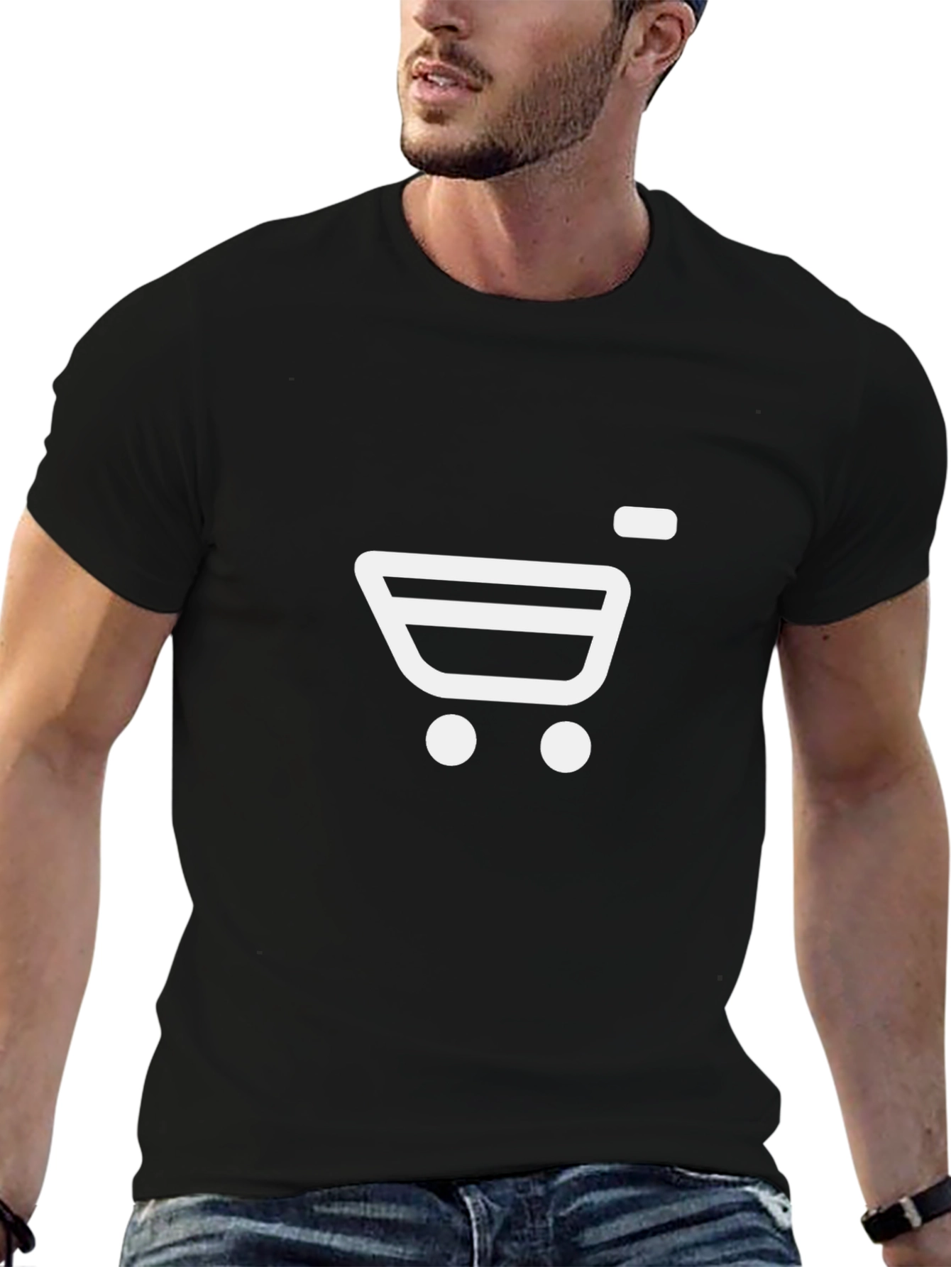 Online Shopping Cart Graphic T-Shirt