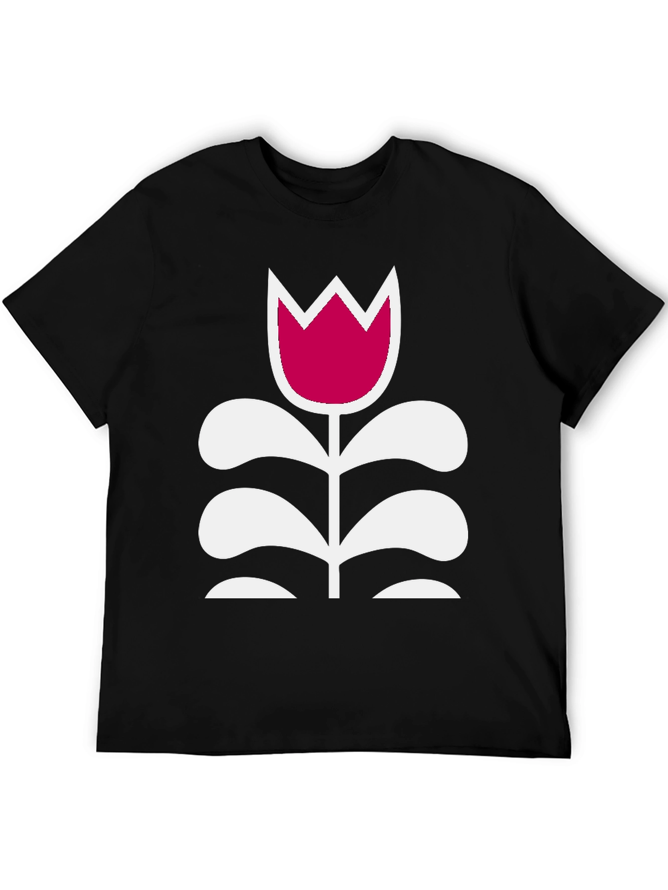 Floral Graphic Tee - Modern Tulip Design