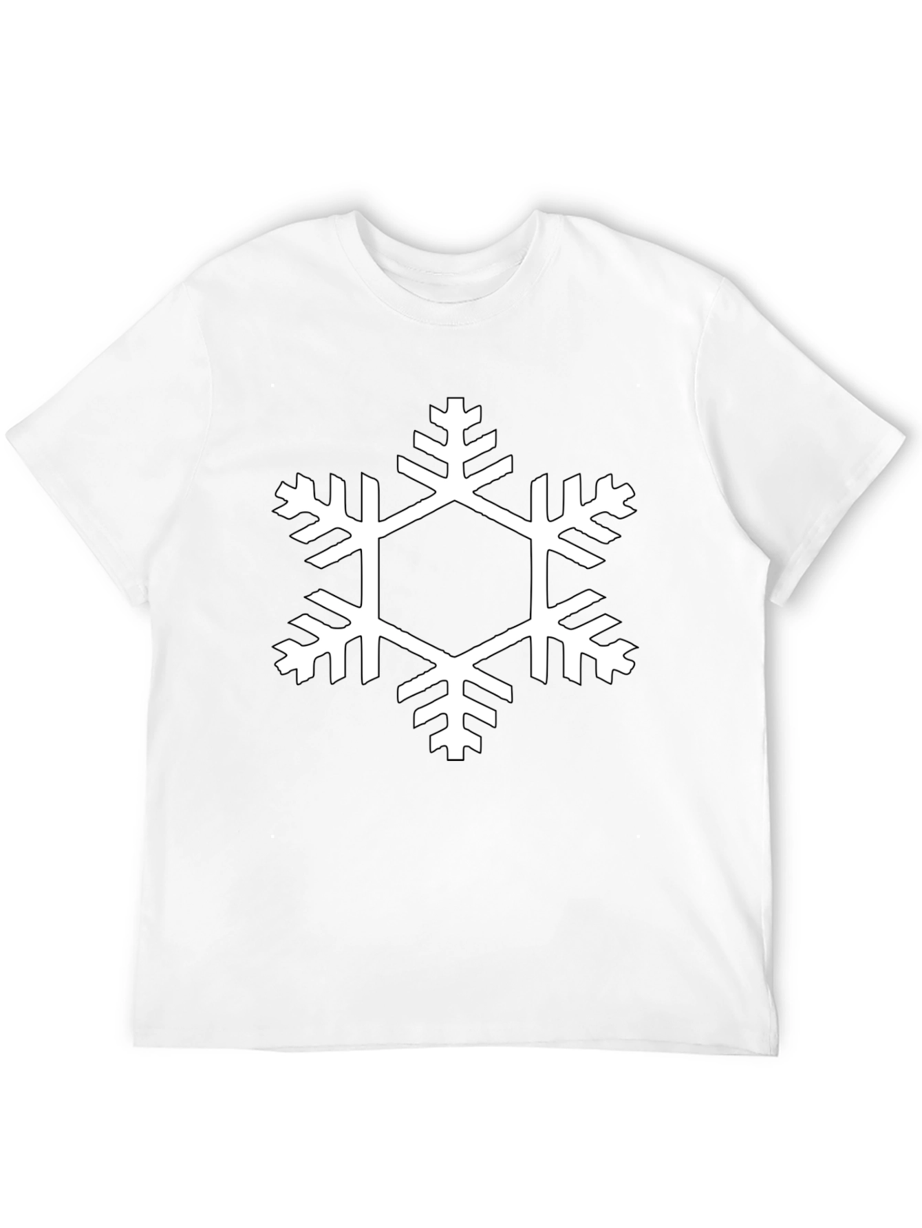 Black Snowflake Graphic Tee