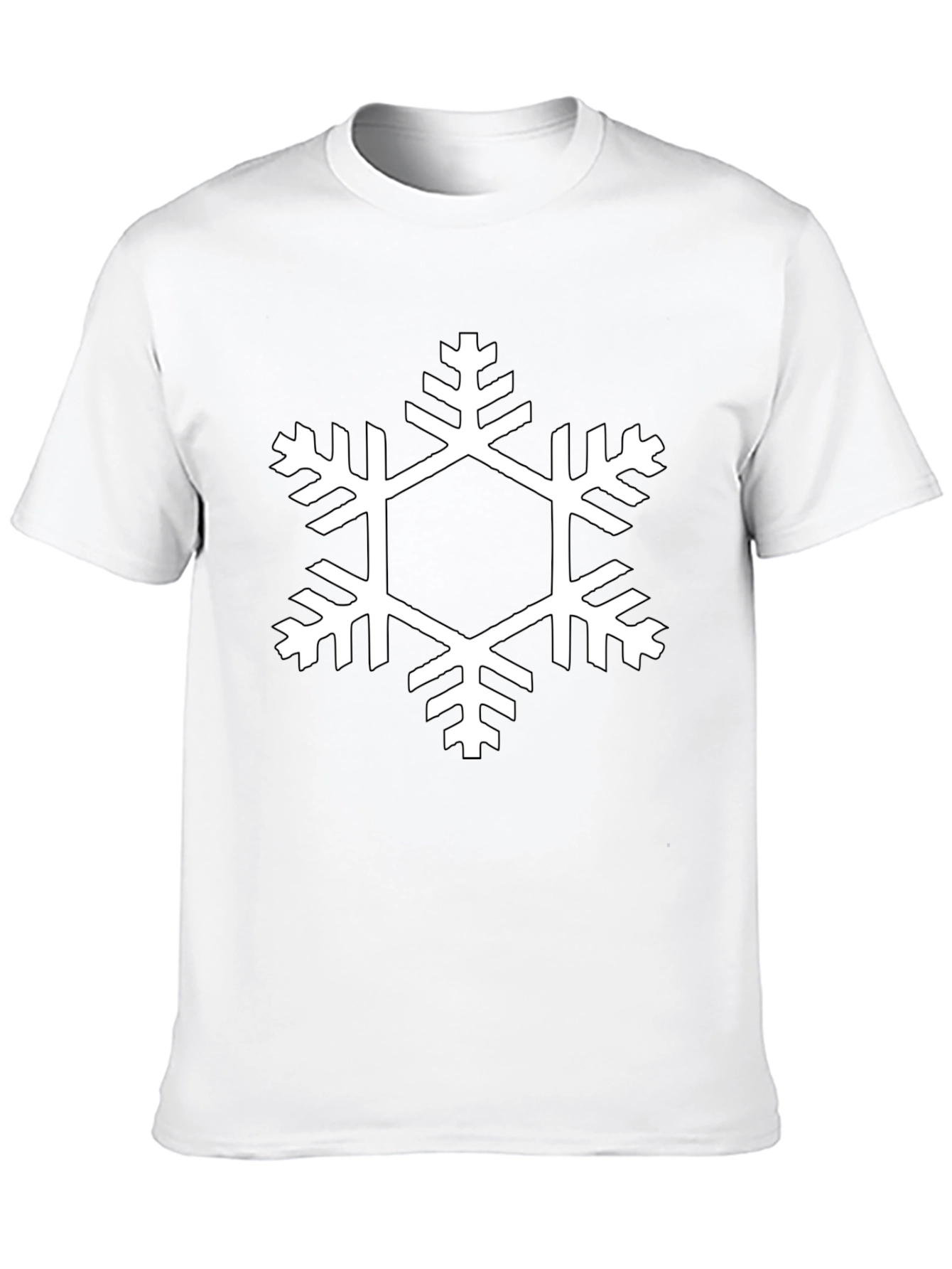 Black Snowflake Graphic Tee