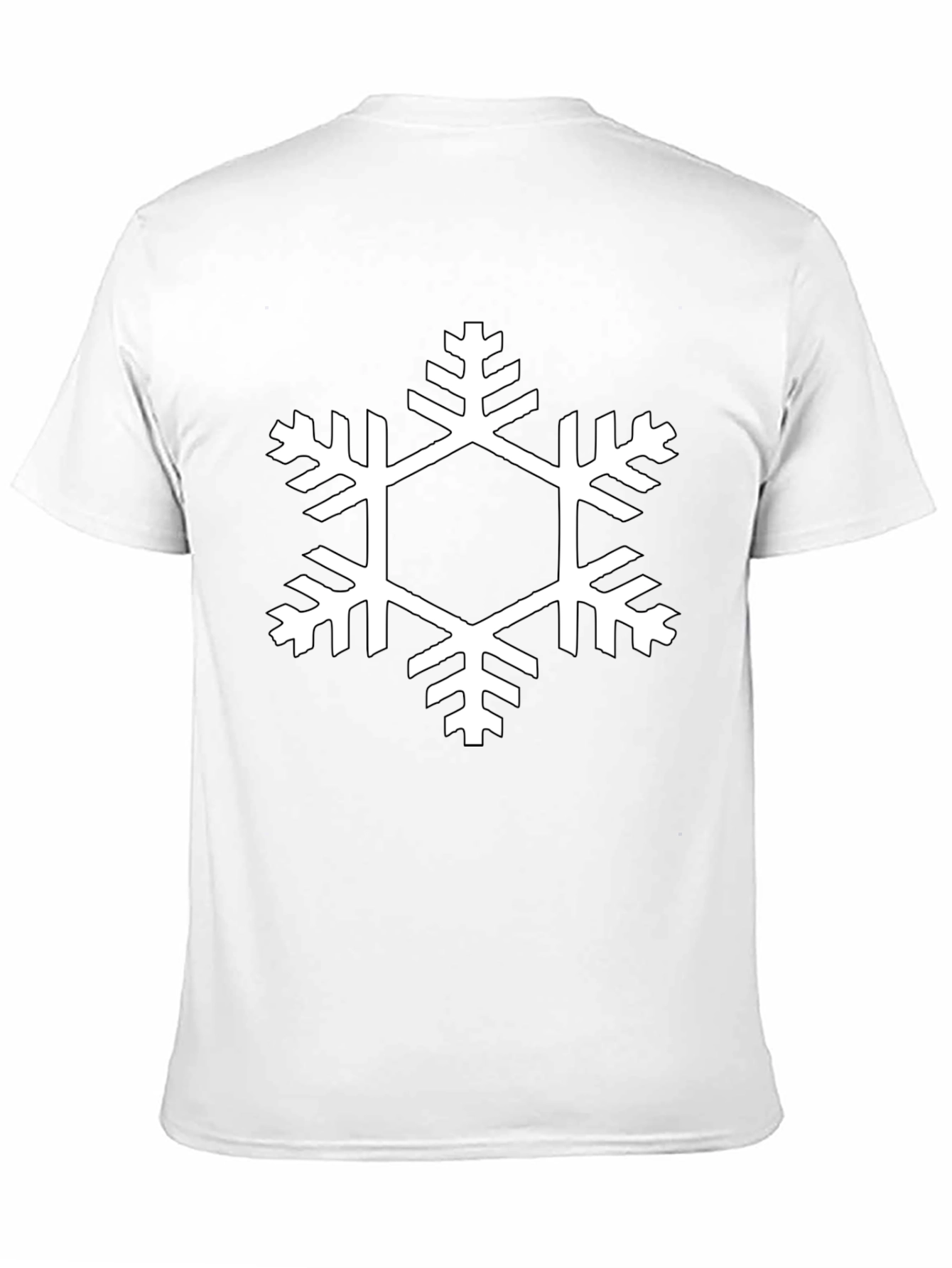 Black Snowflake Graphic Tee
