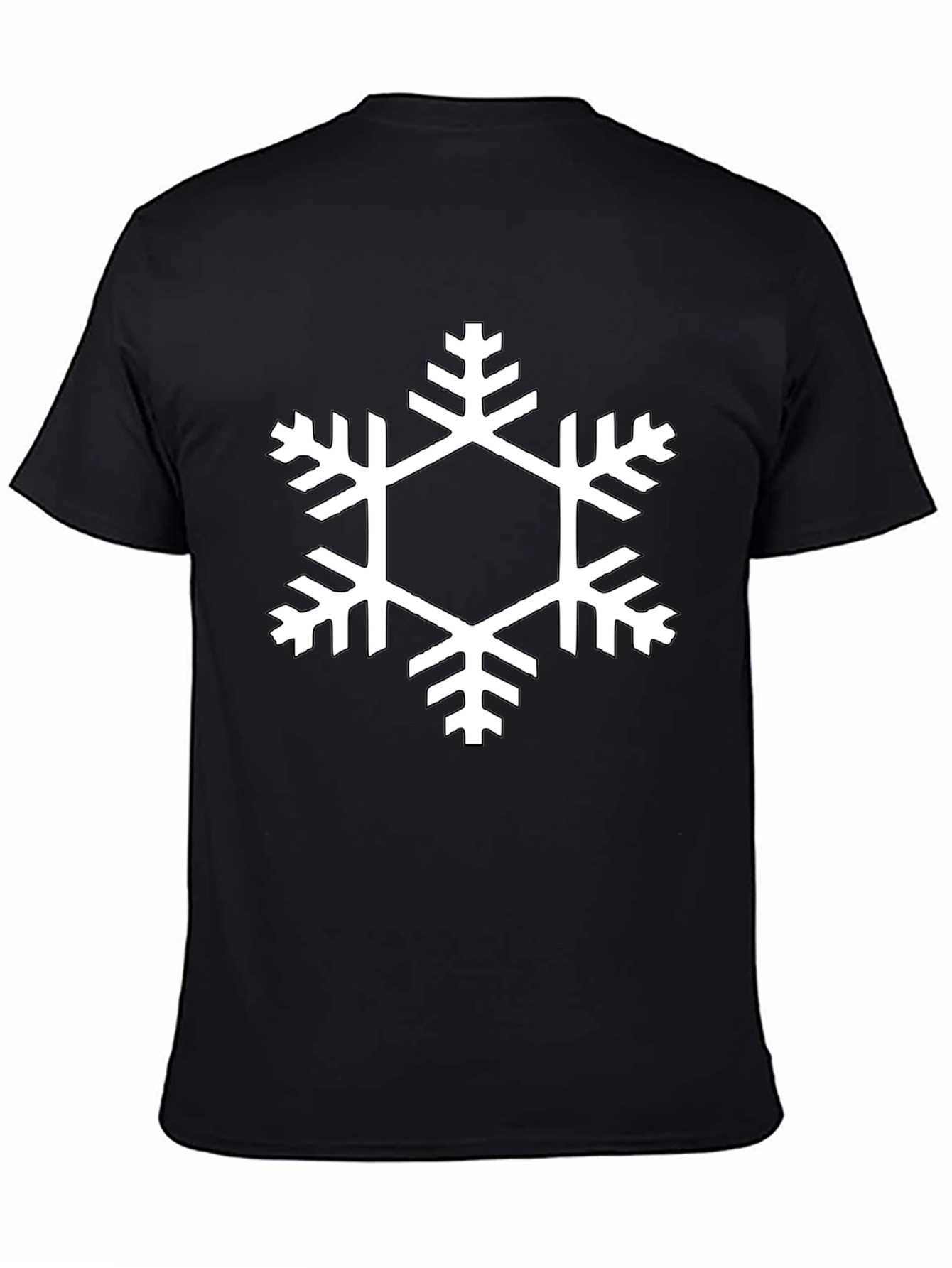 Black Snowflake Graphic Tee