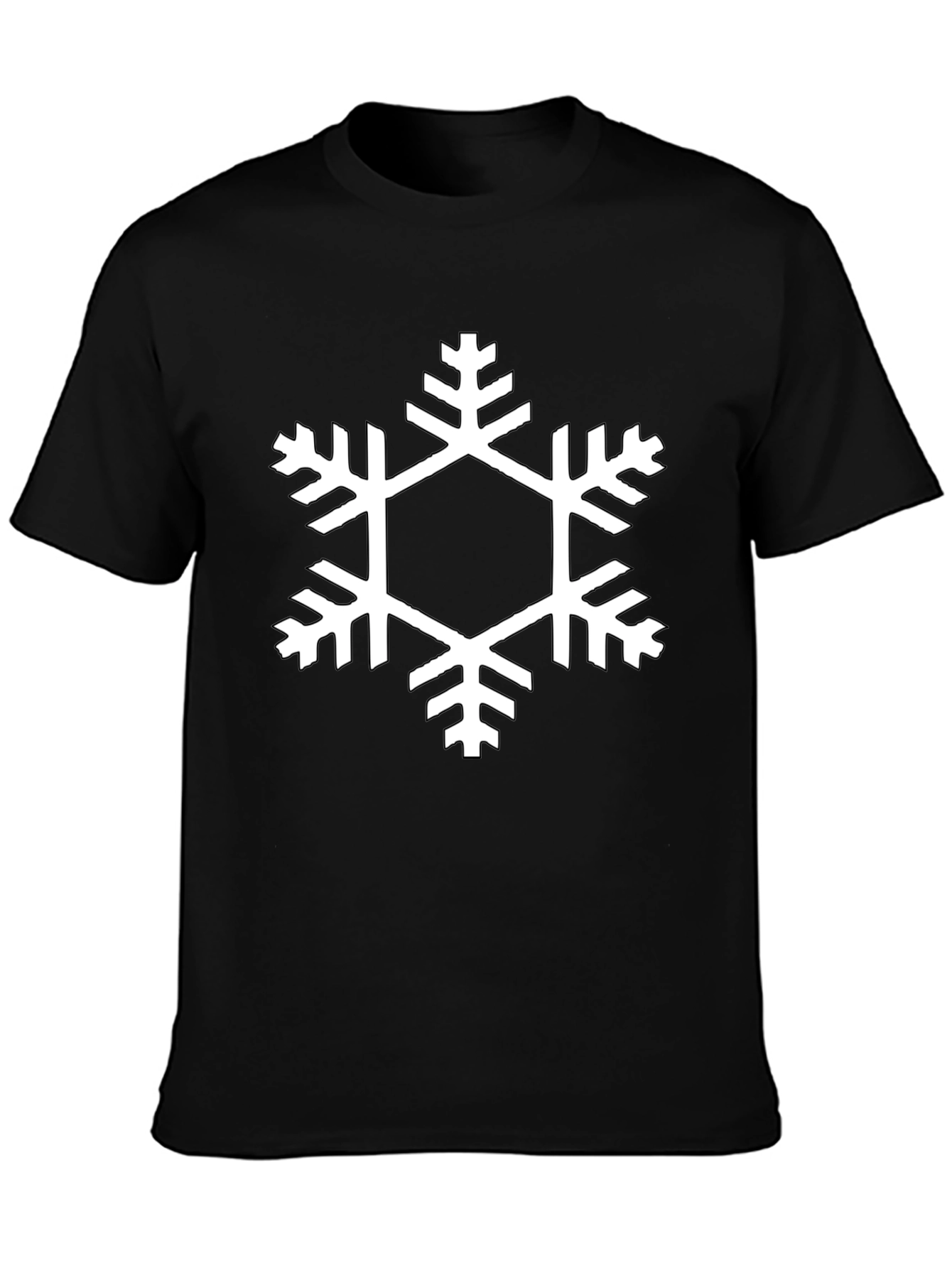 Black Snowflake Graphic Tee