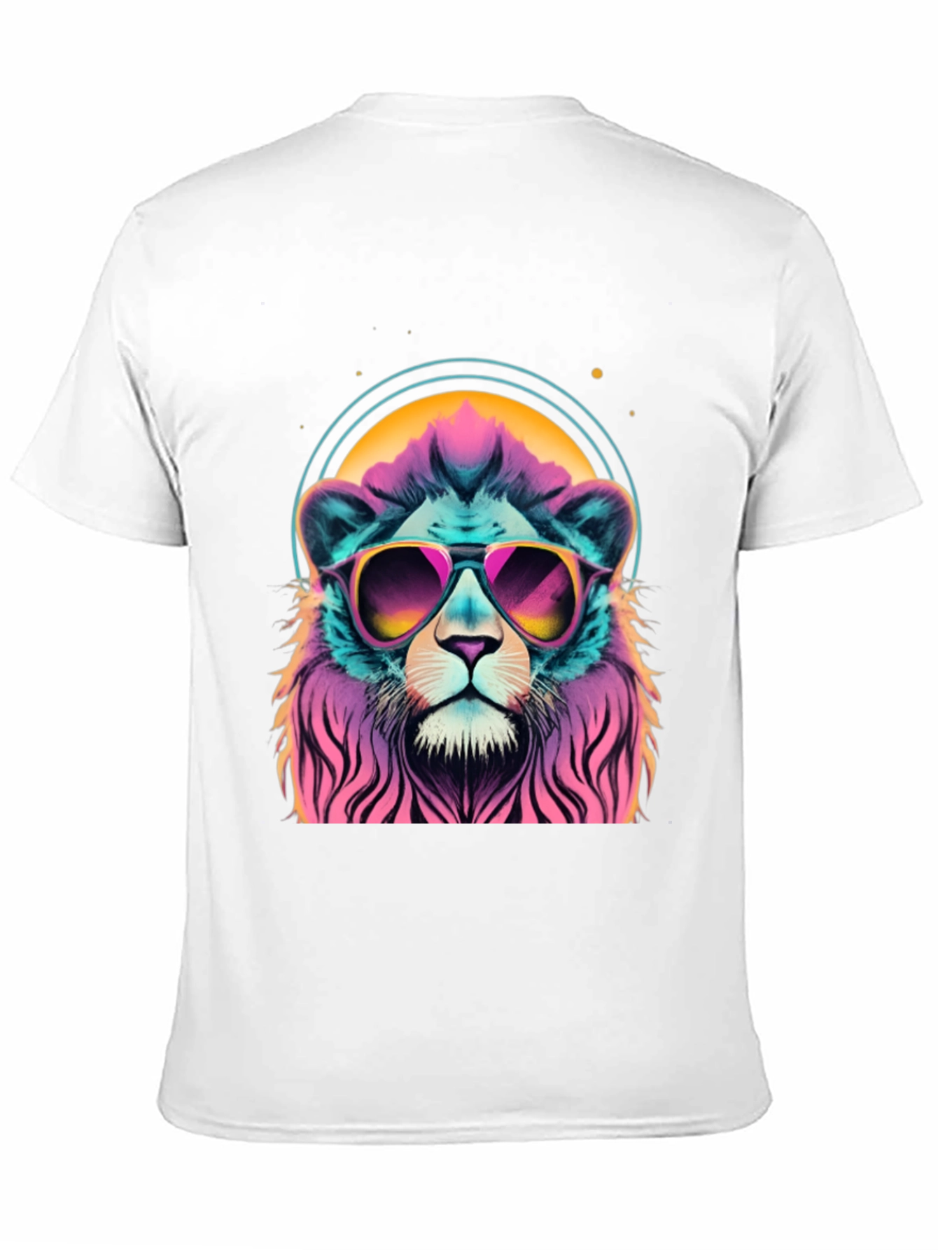 Cool Lion Graphic Tee - Retro Style