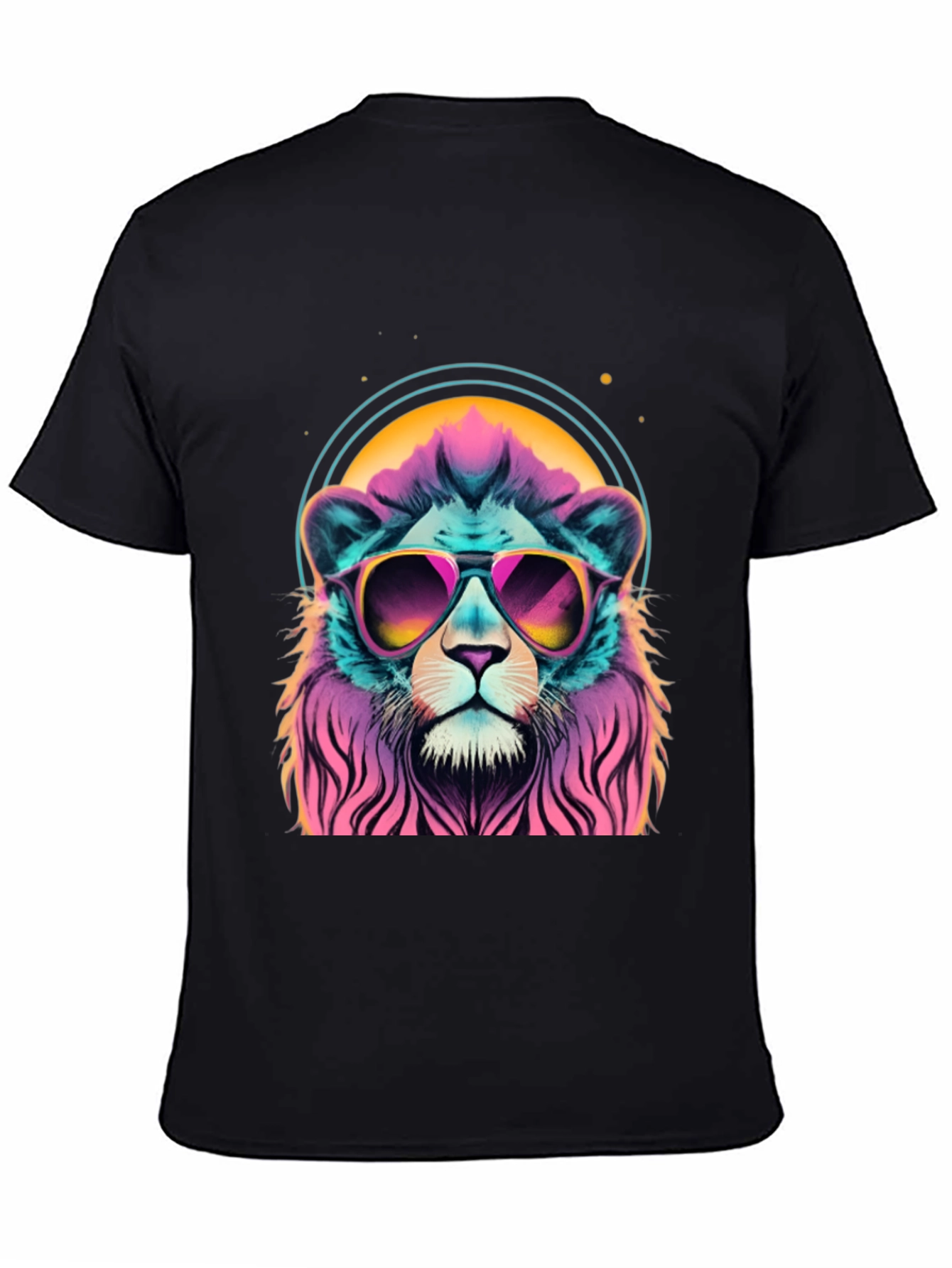 Cool Lion Graphic Tee - Retro Style