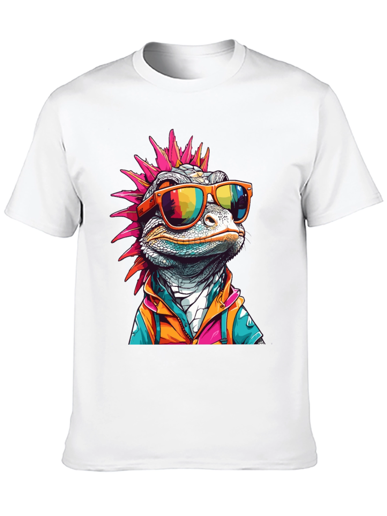 Cool Lizard Graphic Tee - Mens Black T-Shirt