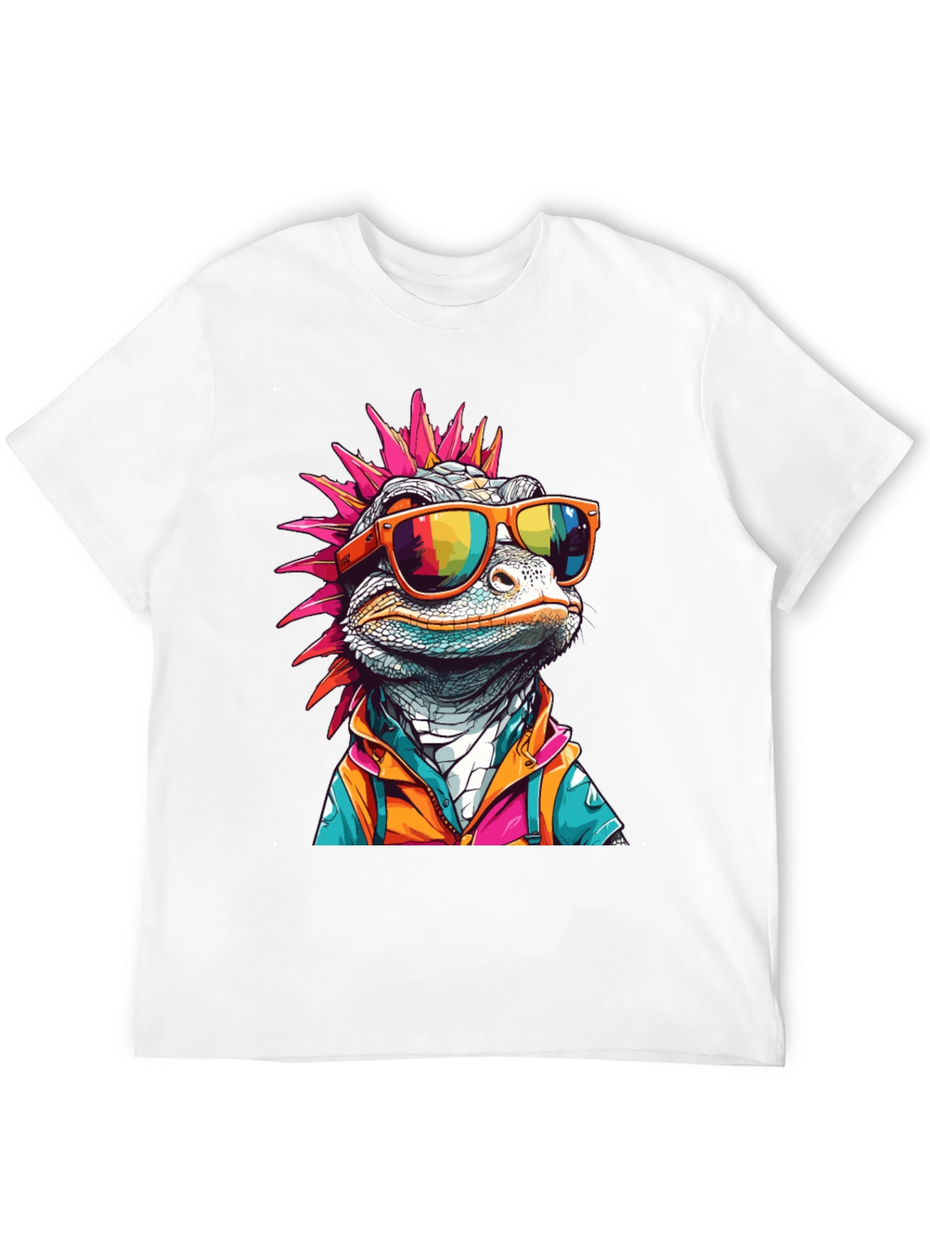 Cool Lizard Graphic Tee - Mens Black T-Shirt