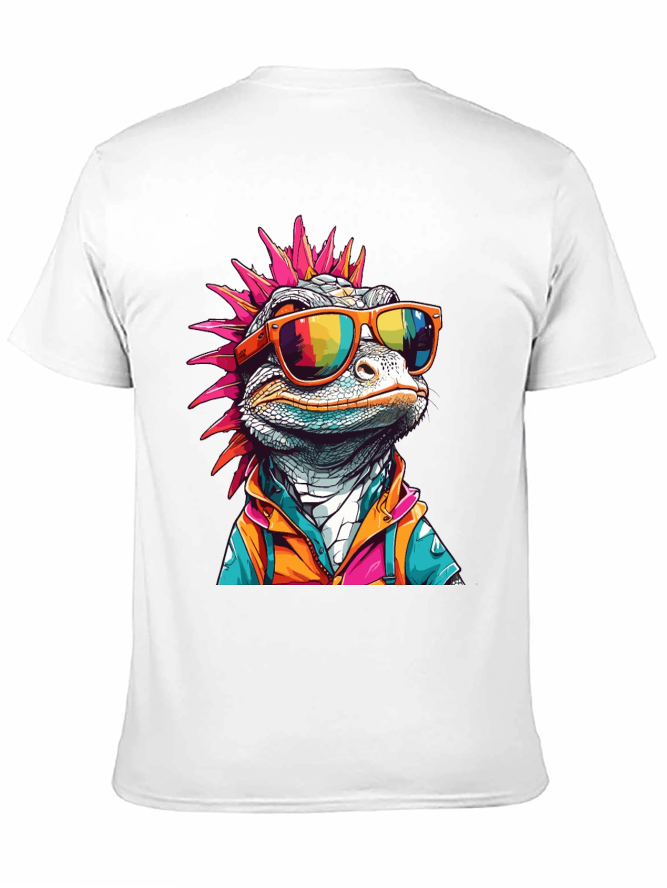 Cool Lizard Graphic Tee - Mens Black T-Shirt