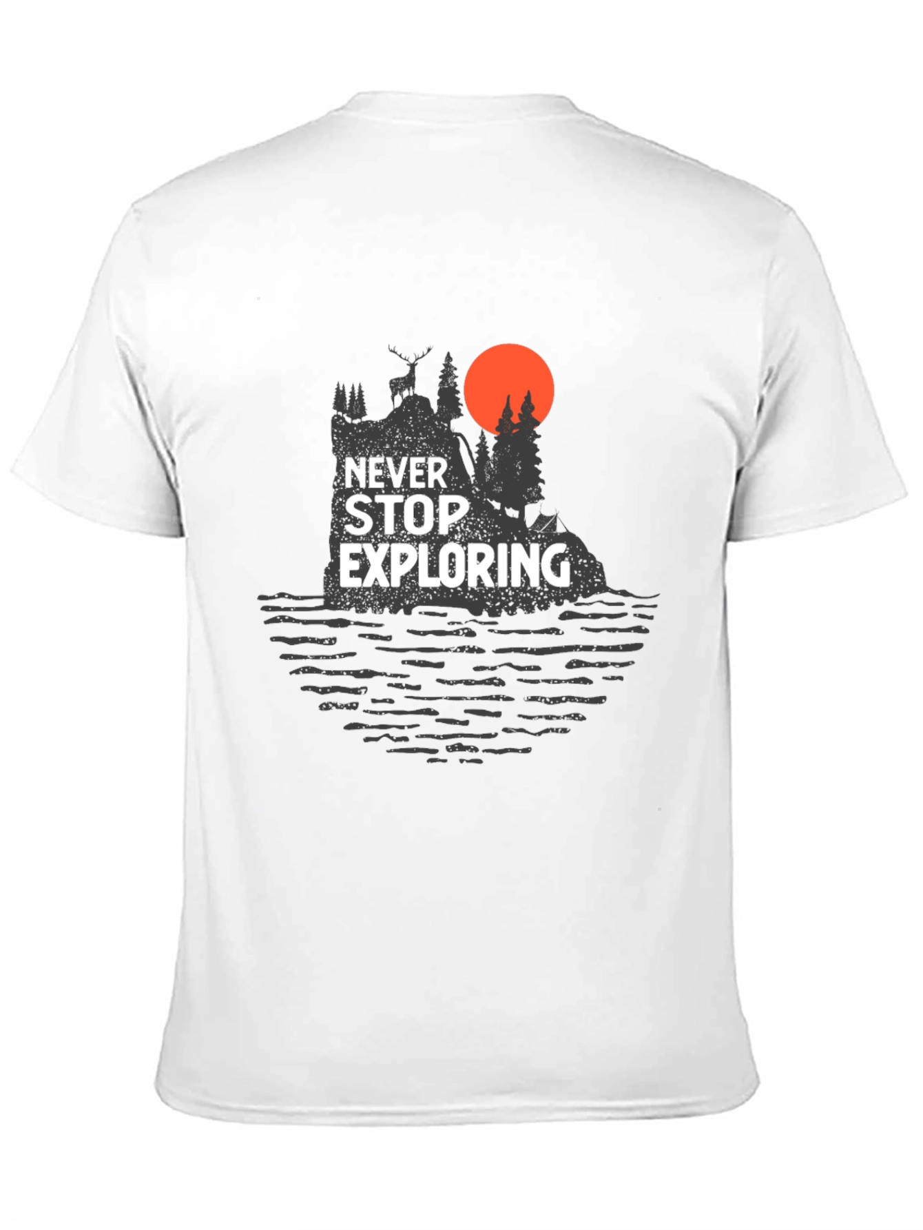 Never Stop Exploring Graphic Tee - Adventure Awaits