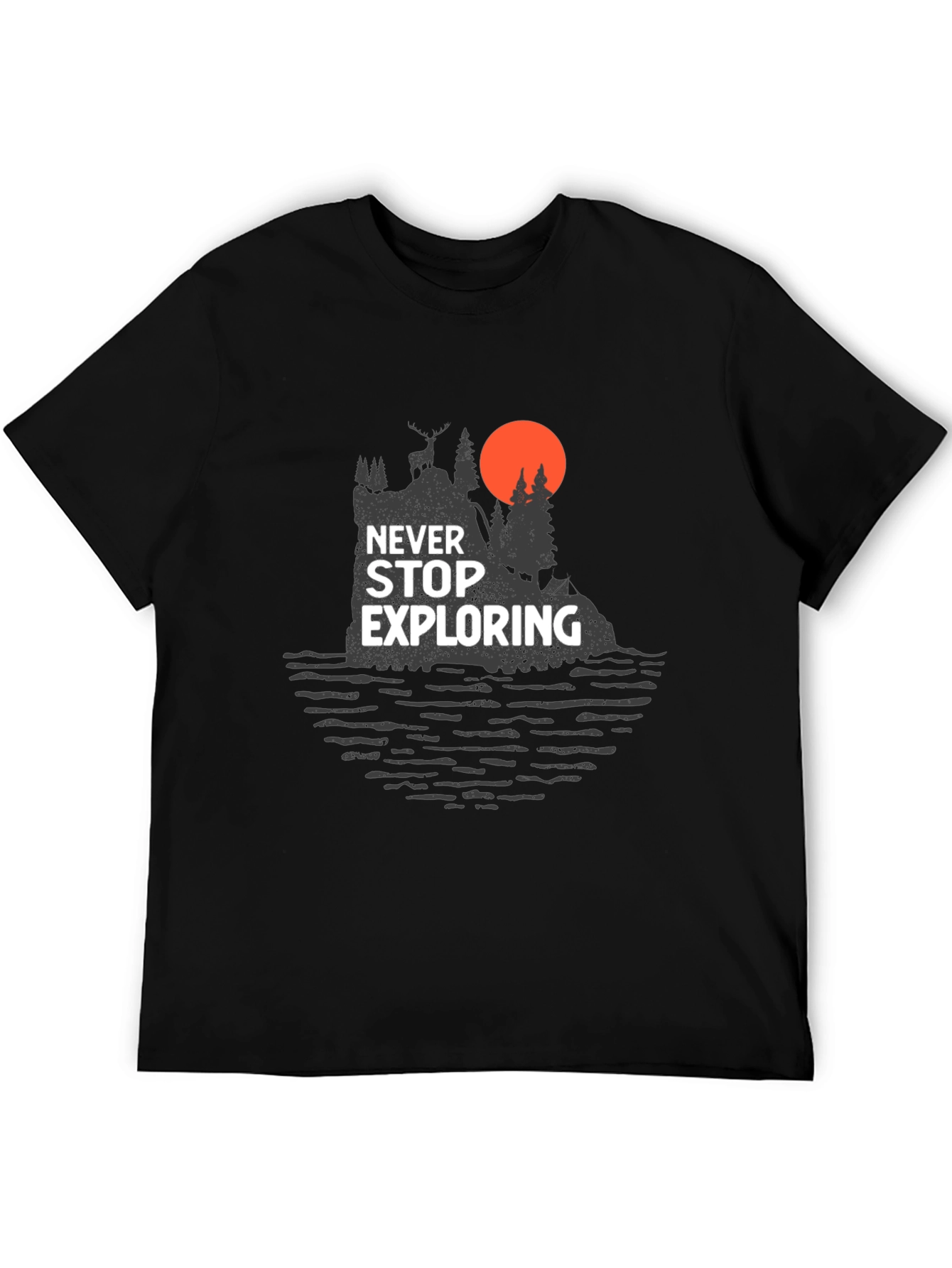 Never Stop Exploring Graphic Tee - Adventure Awaits