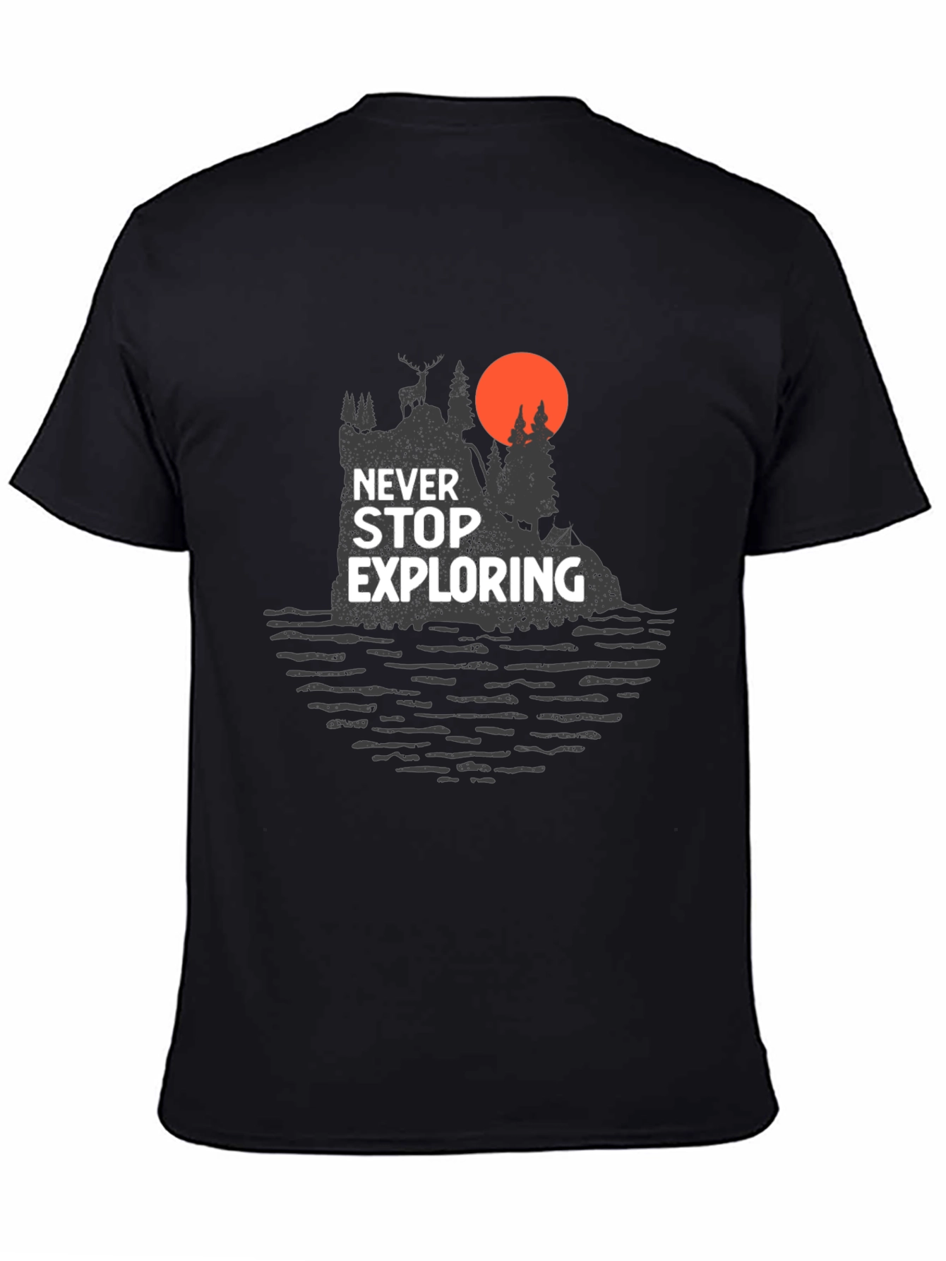 Never Stop Exploring Graphic Tee - Adventure Awaits