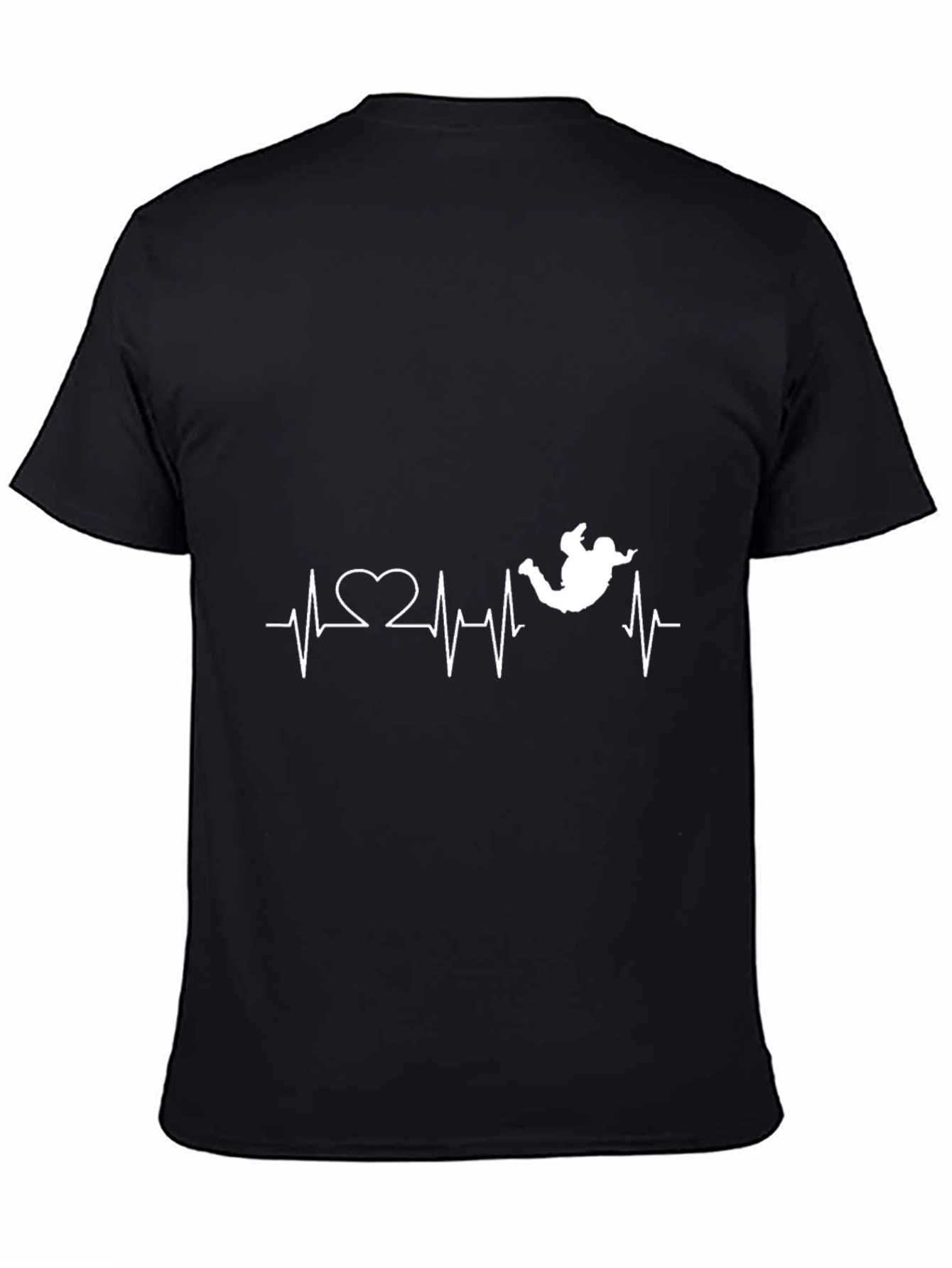 Skydiving Heartbeat Graphic T-Shirt