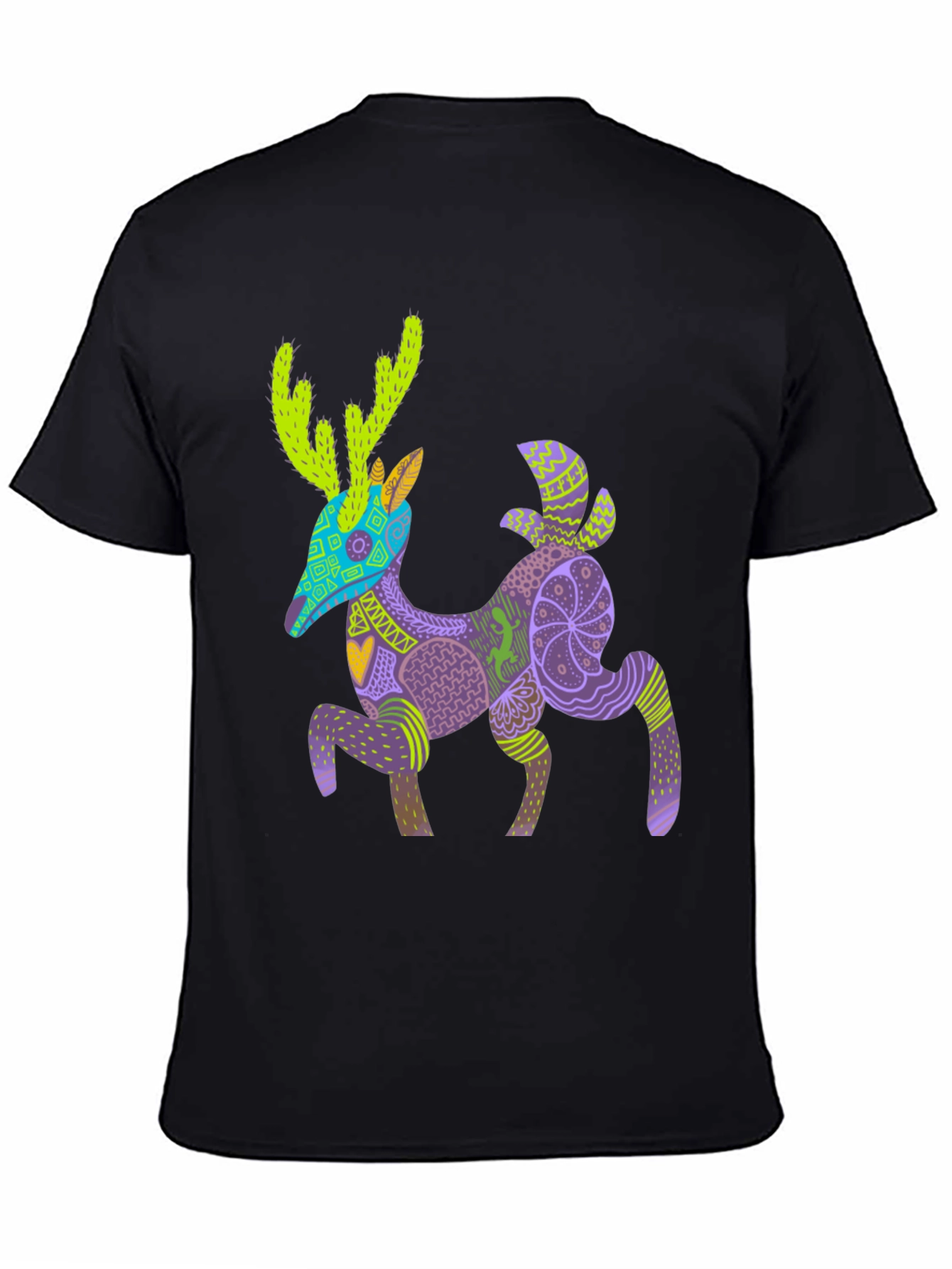 Alebrije Deer Graphic Tee - Unique Art Shirt