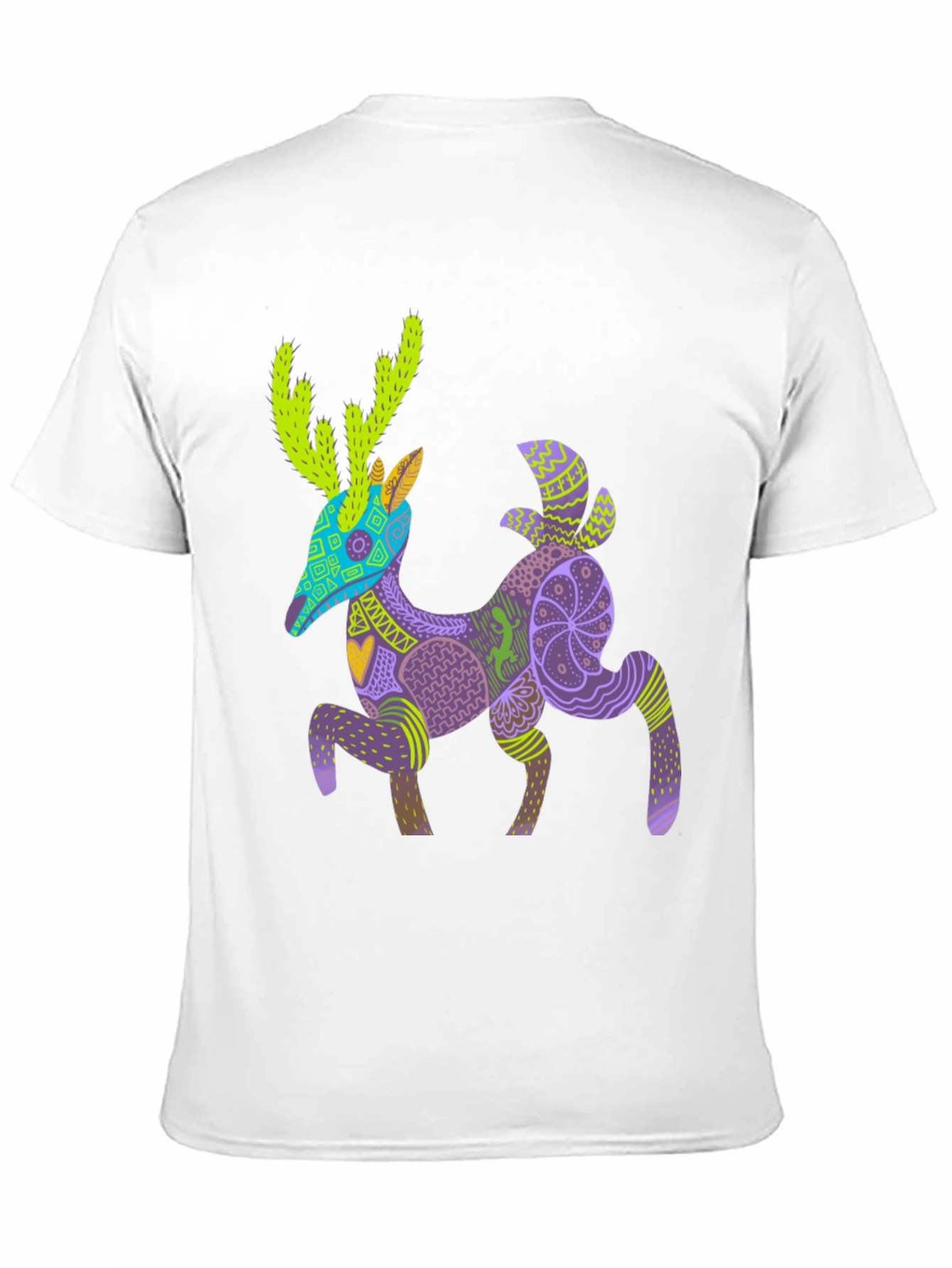 Alebrije Deer Graphic Tee - Unique Art Shirt