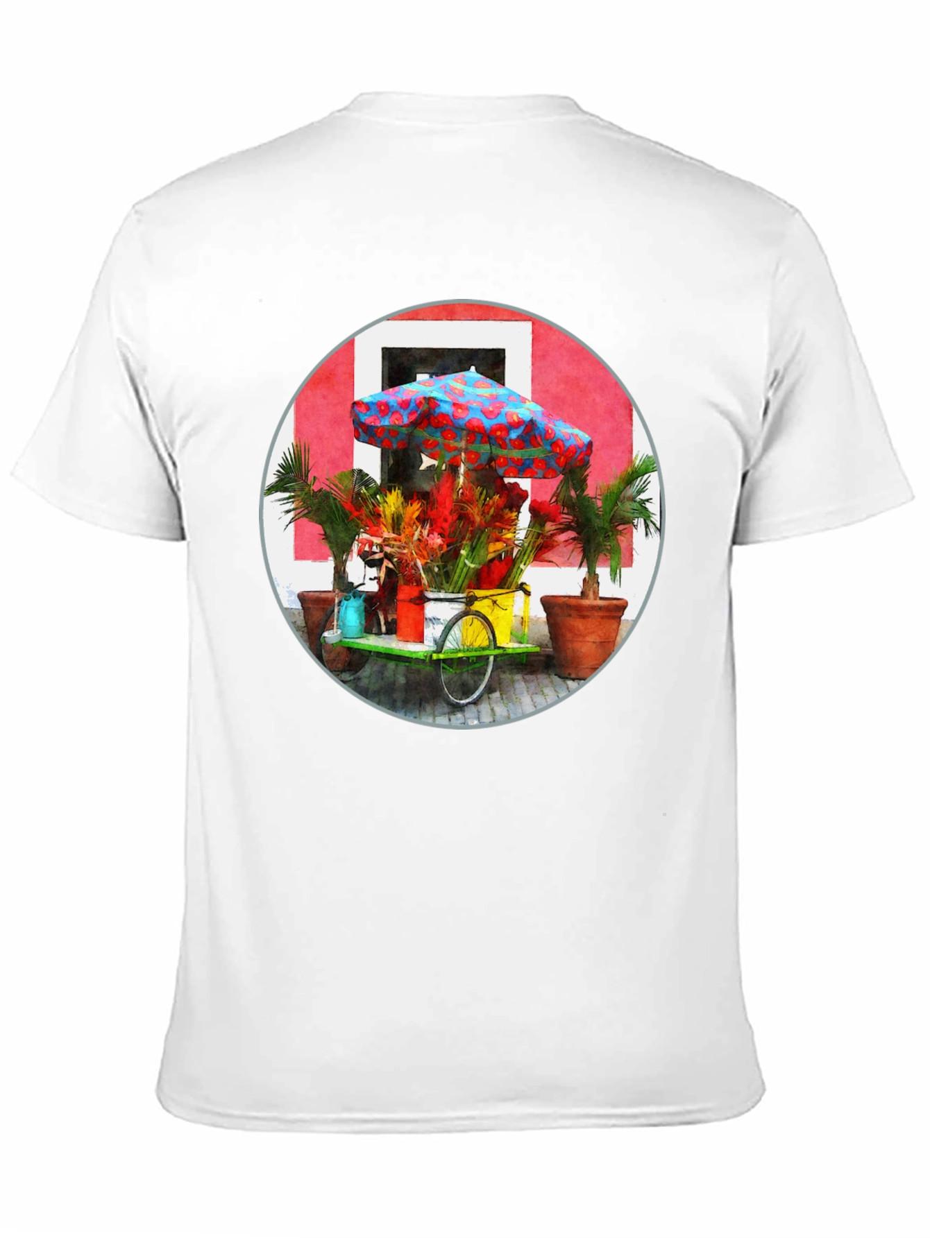 Tropical Flower Cart Graphic Tee