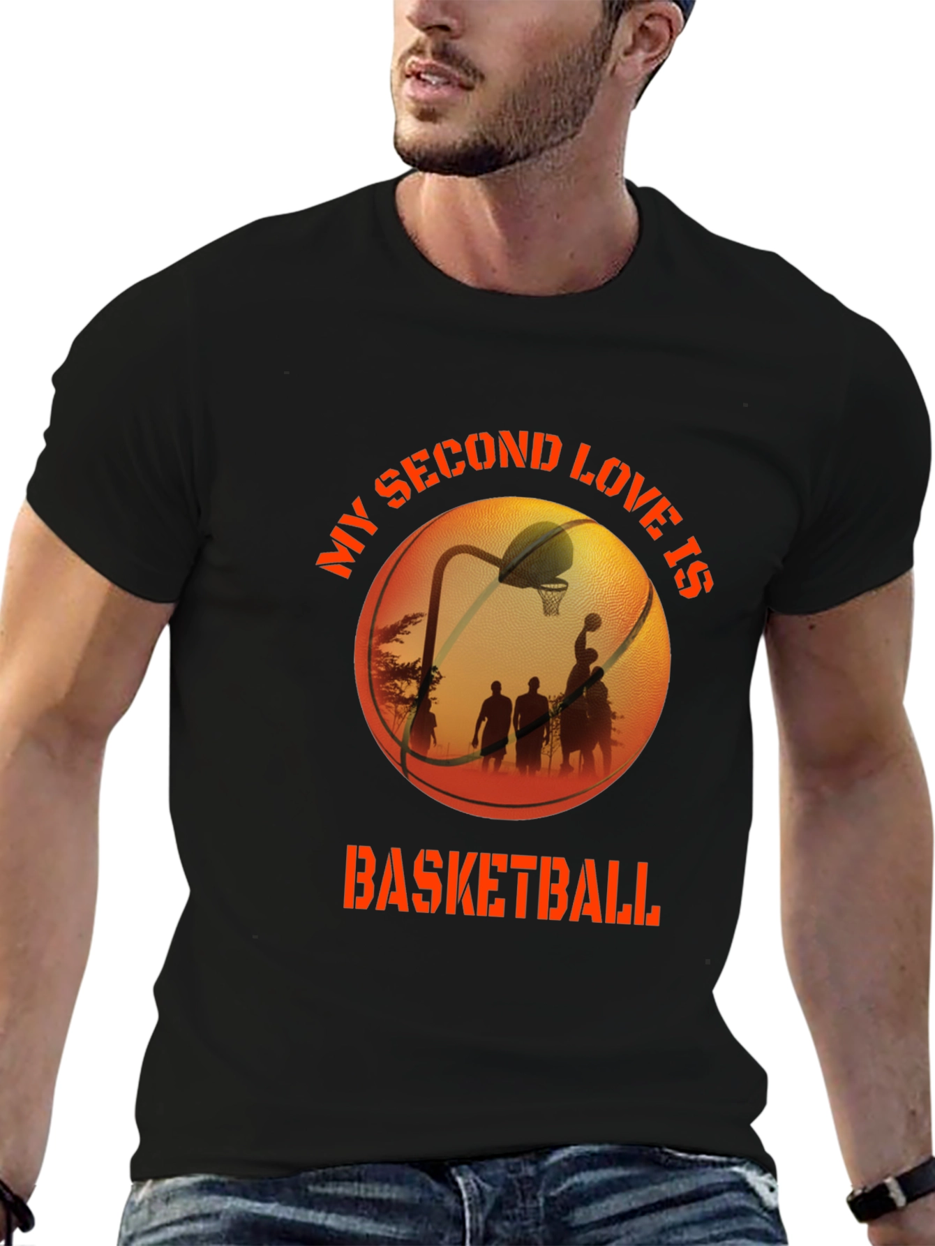 Basketball Second Love Graphic T-Shirt