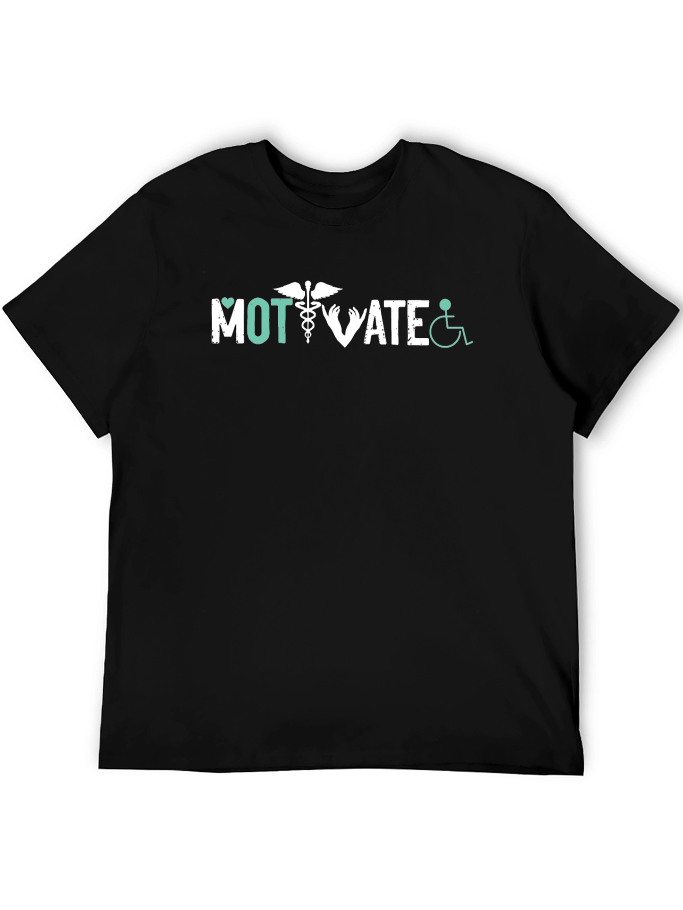 Motivate Graphic Tee - Black