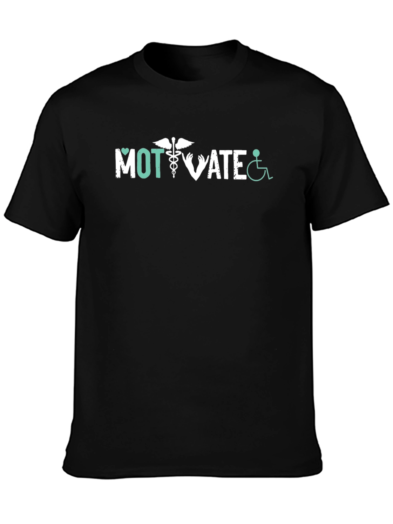 Motivate Graphic Tee - Black