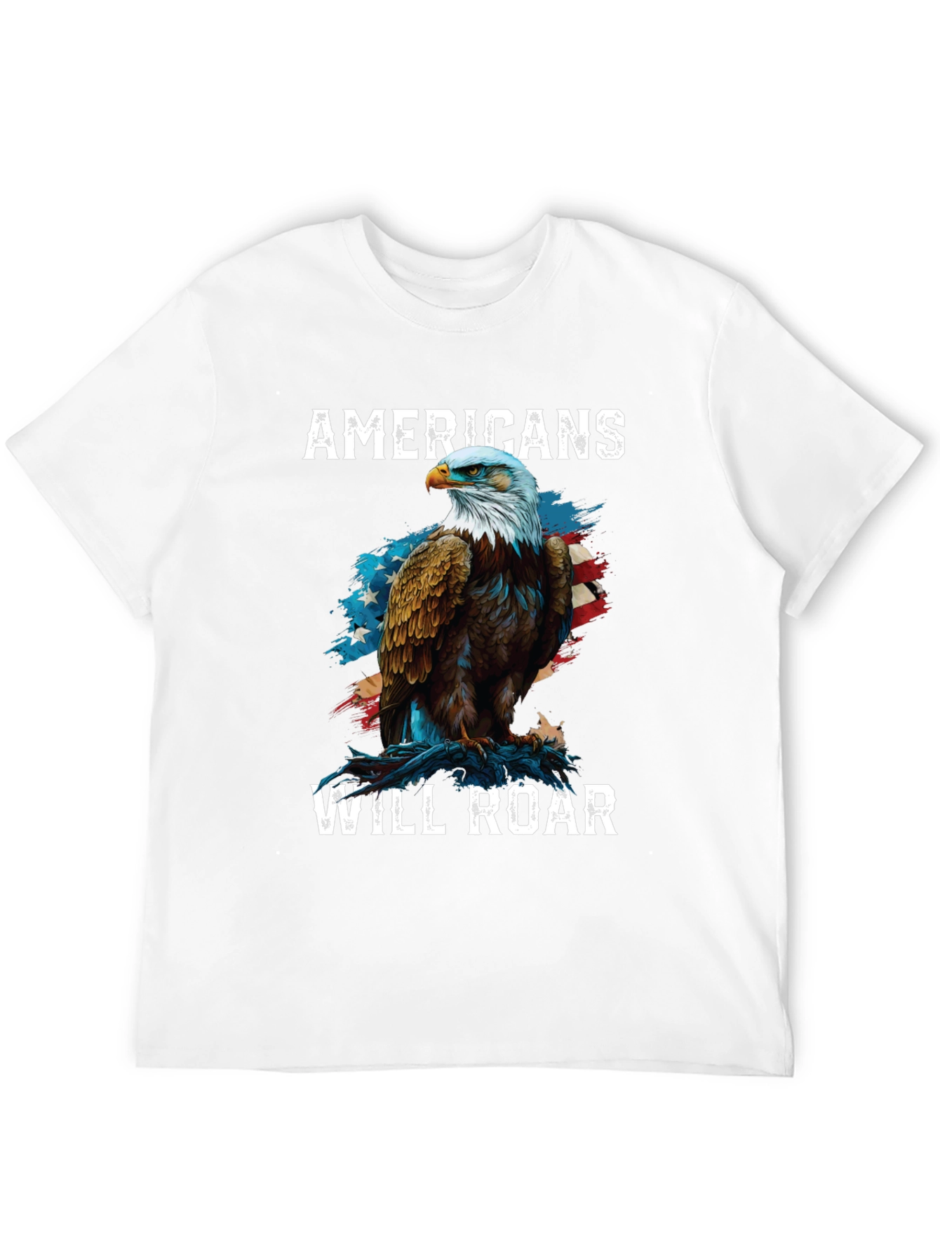 Americans Will Roar Eagle Patriotic T-Shirt