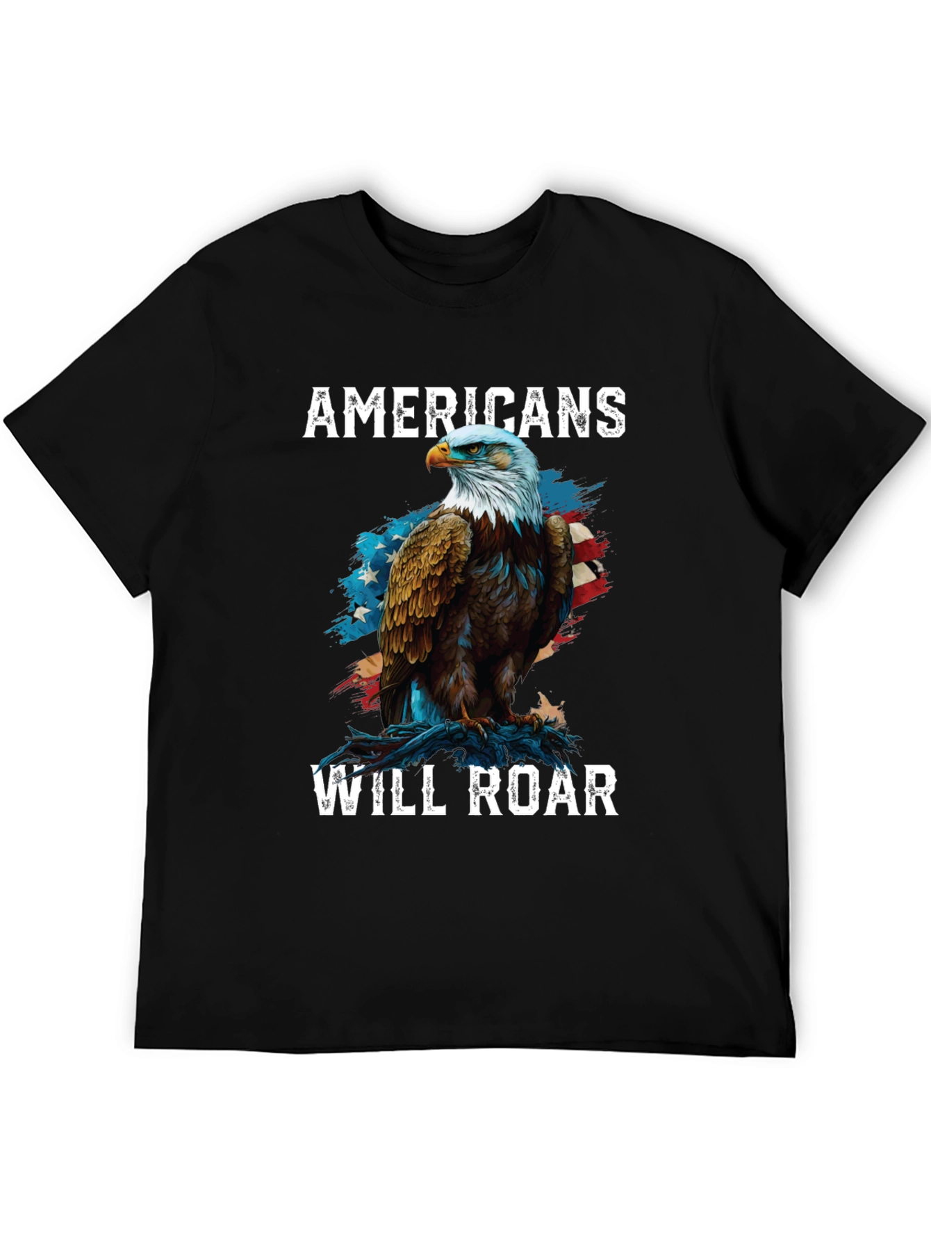 Americans Will Roar Eagle Patriotic T-Shirt