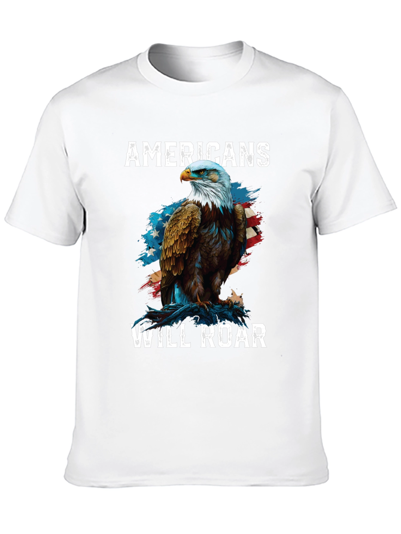 Americans Will Roar Eagle Patriotic T-Shirt
