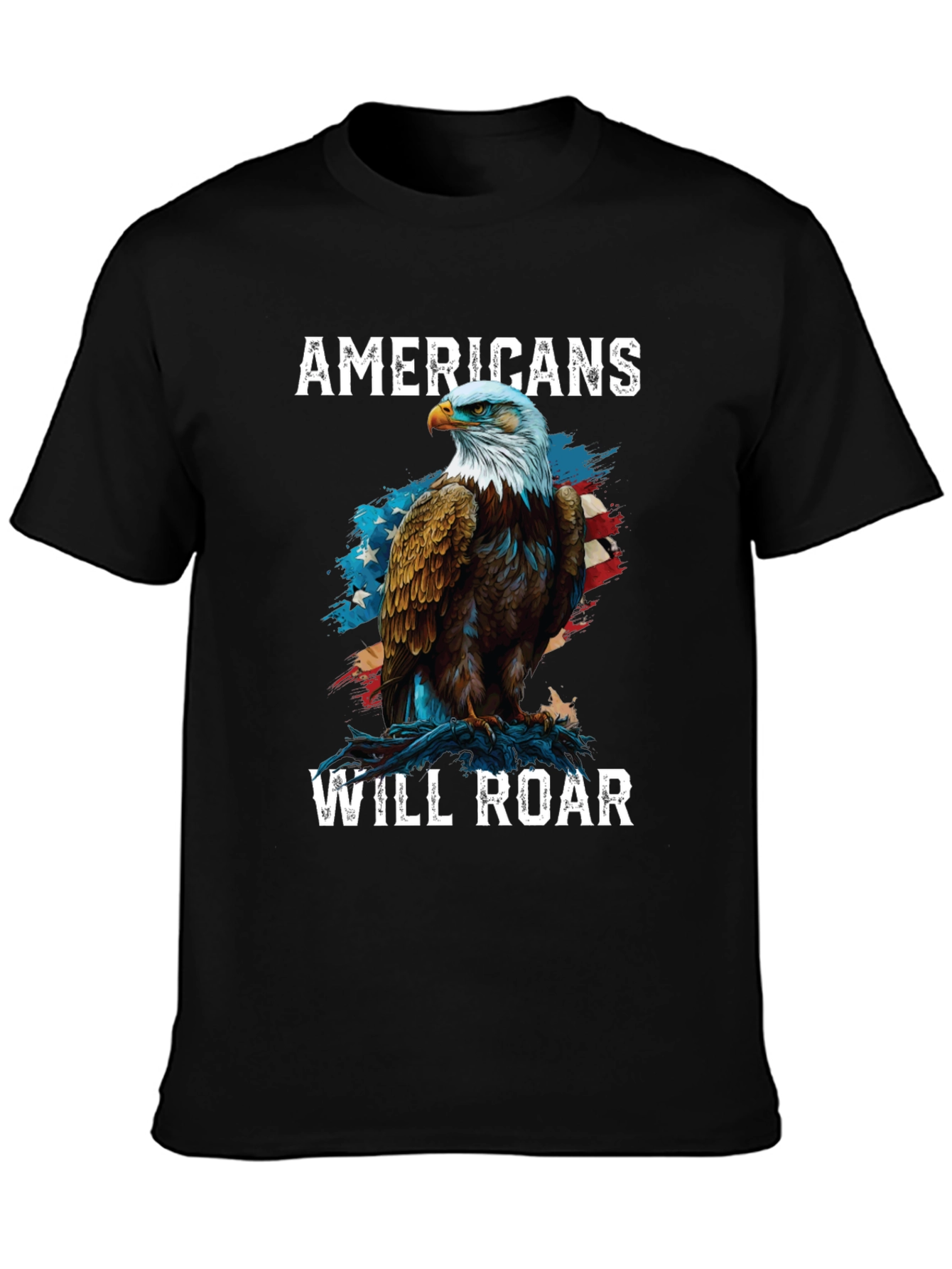 Americans Will Roar Eagle Patriotic T-Shirt