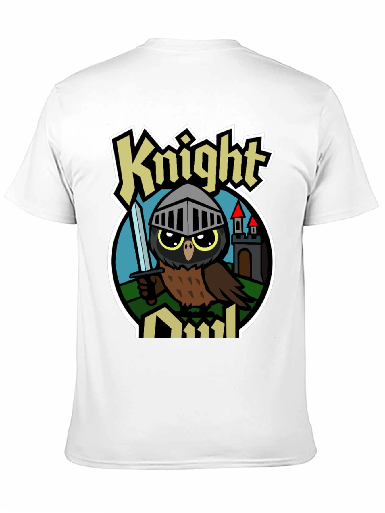 Knight Owl Graphic T-Shirt - Unisex Black Tee