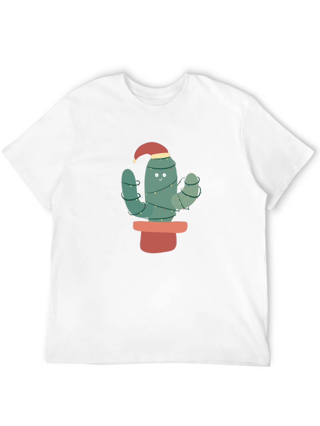Festive Cactus T-Shirt - Holiday Cheer
