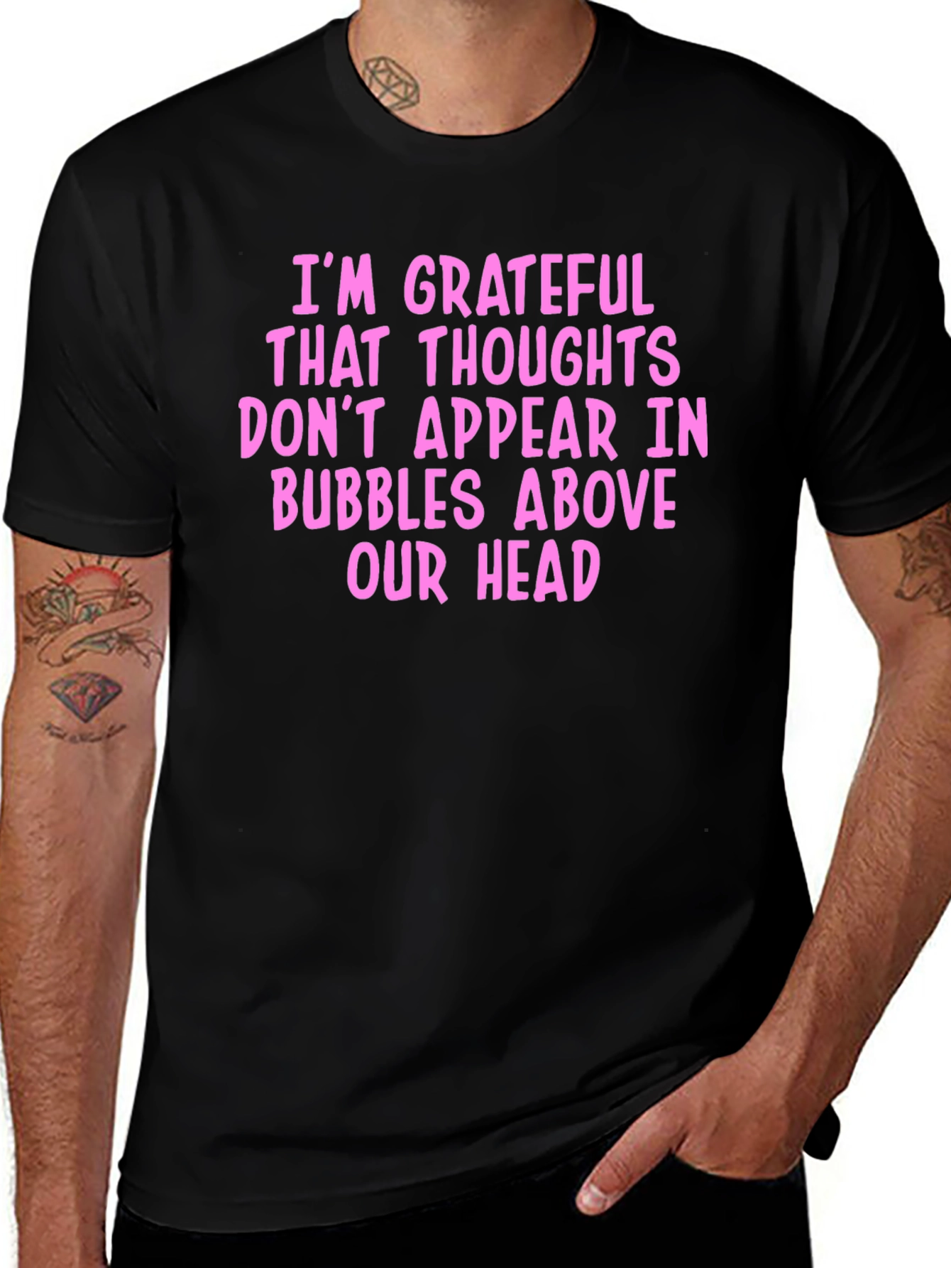Grateful Thoughts T-Shirt - Funny Novelty Tee