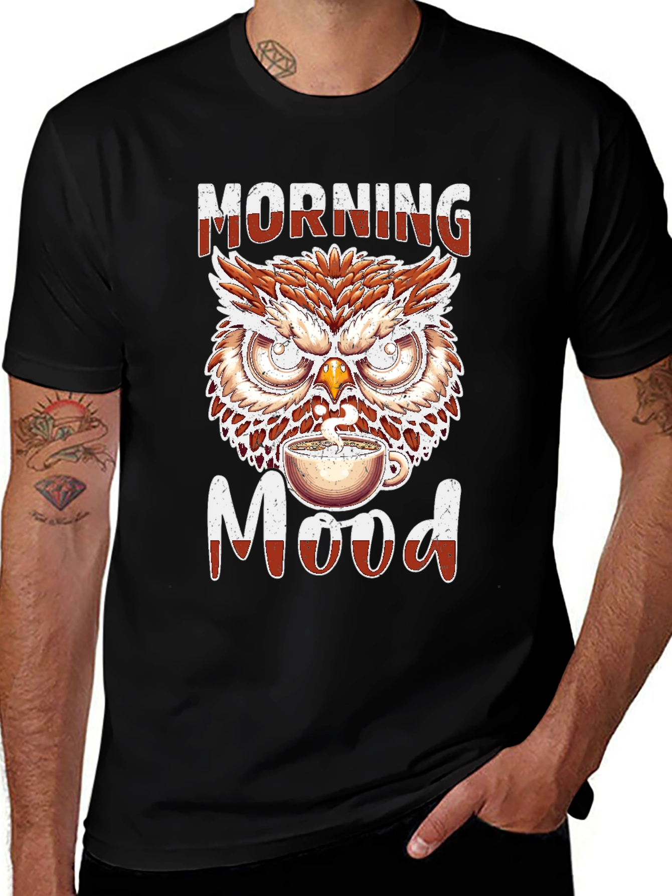 Morning Owl Coffee Graphic Tee