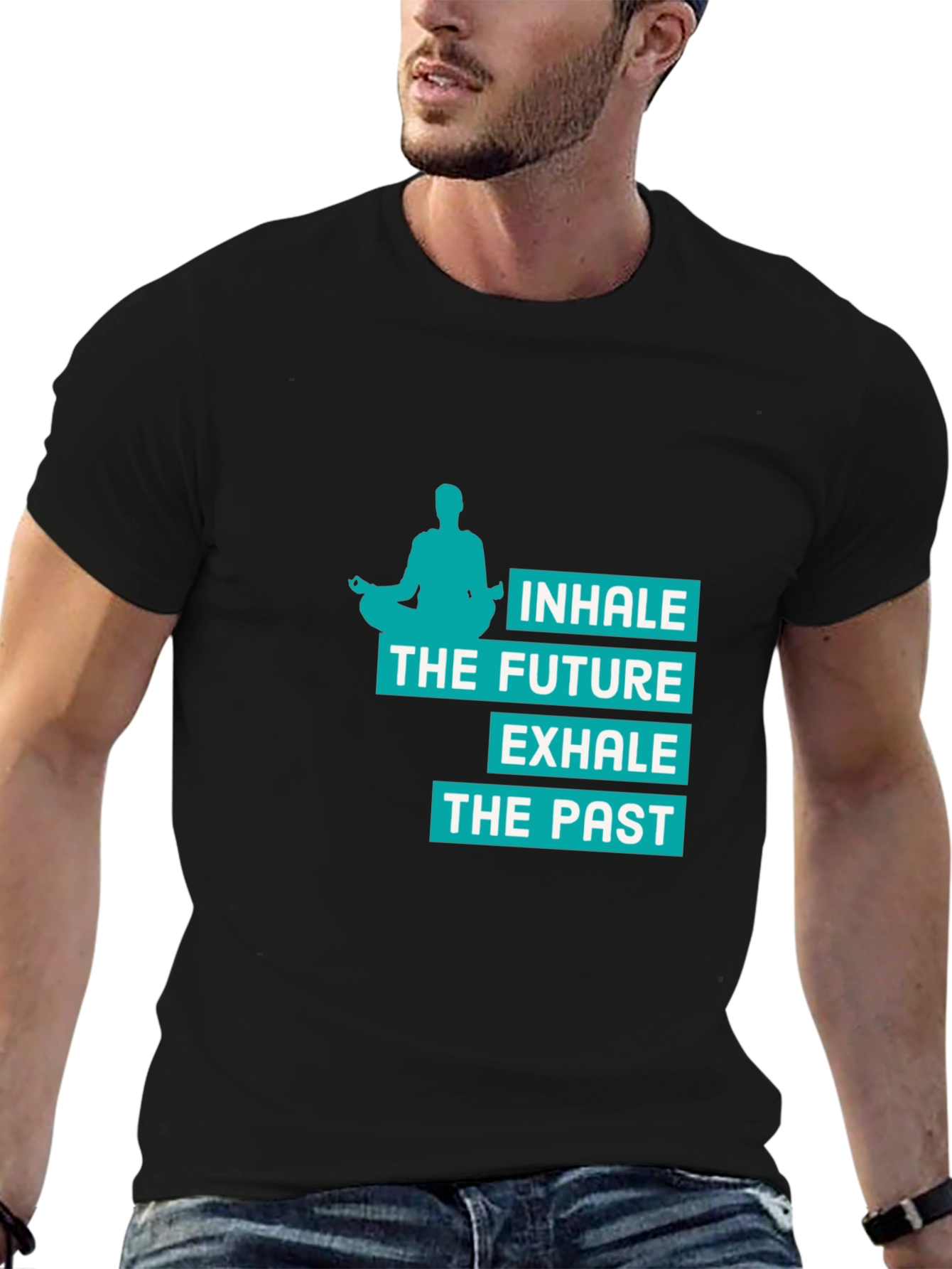 Inhale the Future Graphic Tee - Mens Yoga Shirt