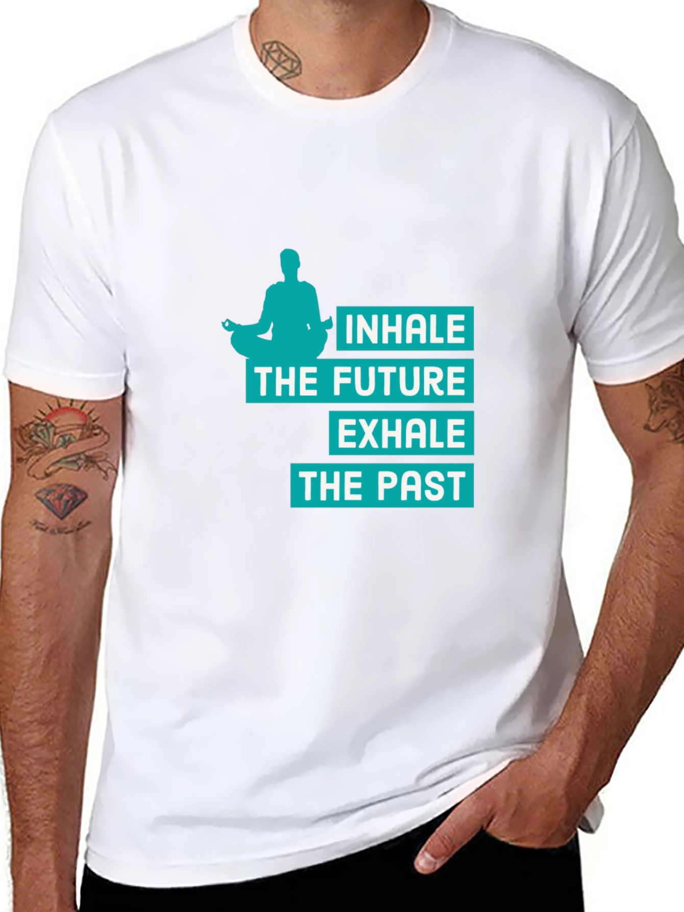 Inhale the Future Graphic Tee - Mens Yoga Shirt