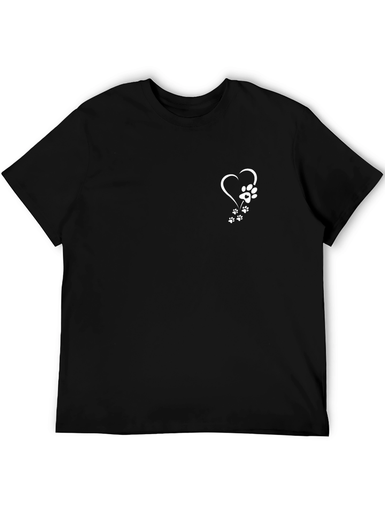 Heart Paw Print Graphic T-Shirt