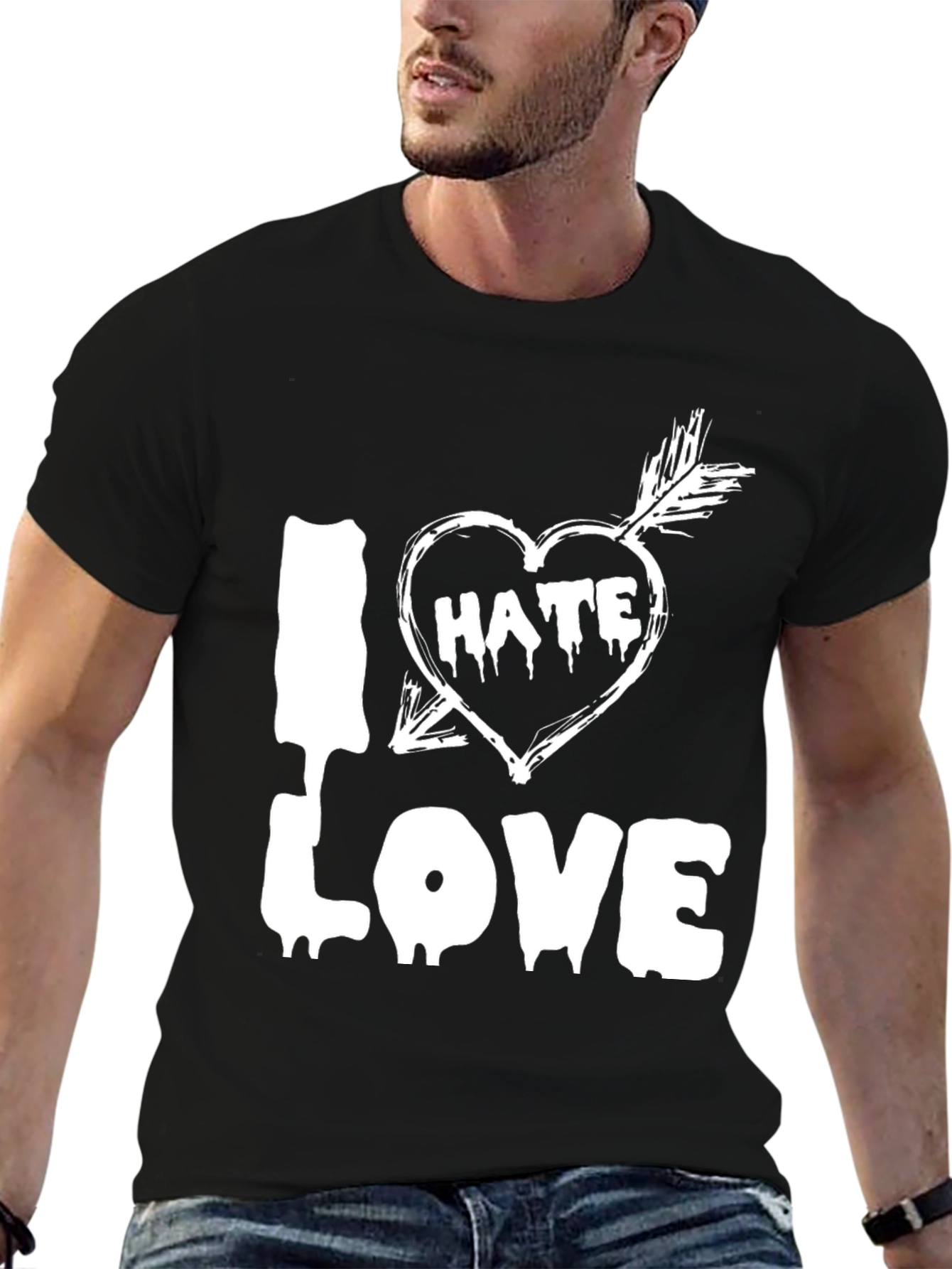 I Hate Love Graphic T-Shirt