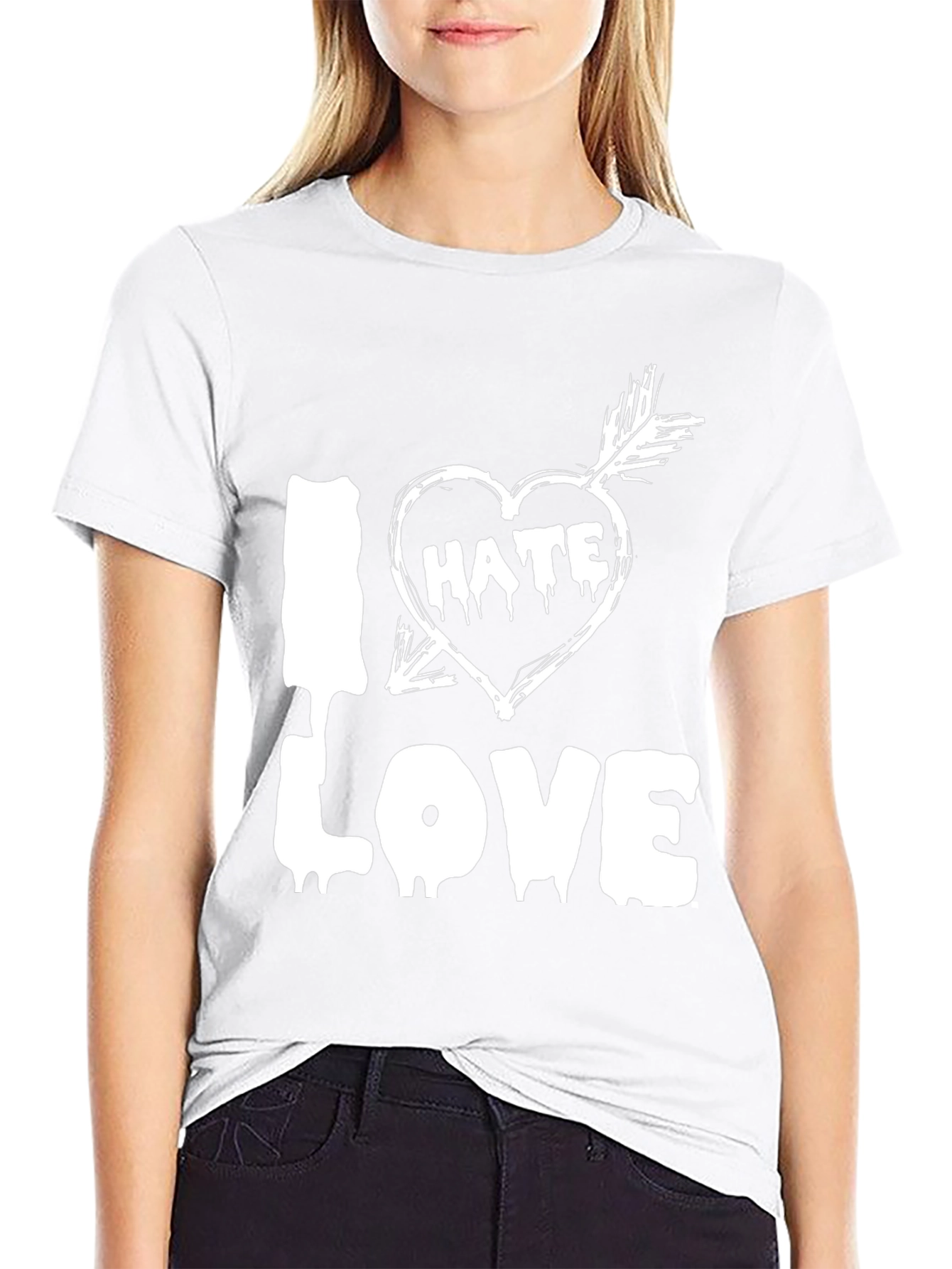 I Hate Love Graphic T-Shirt