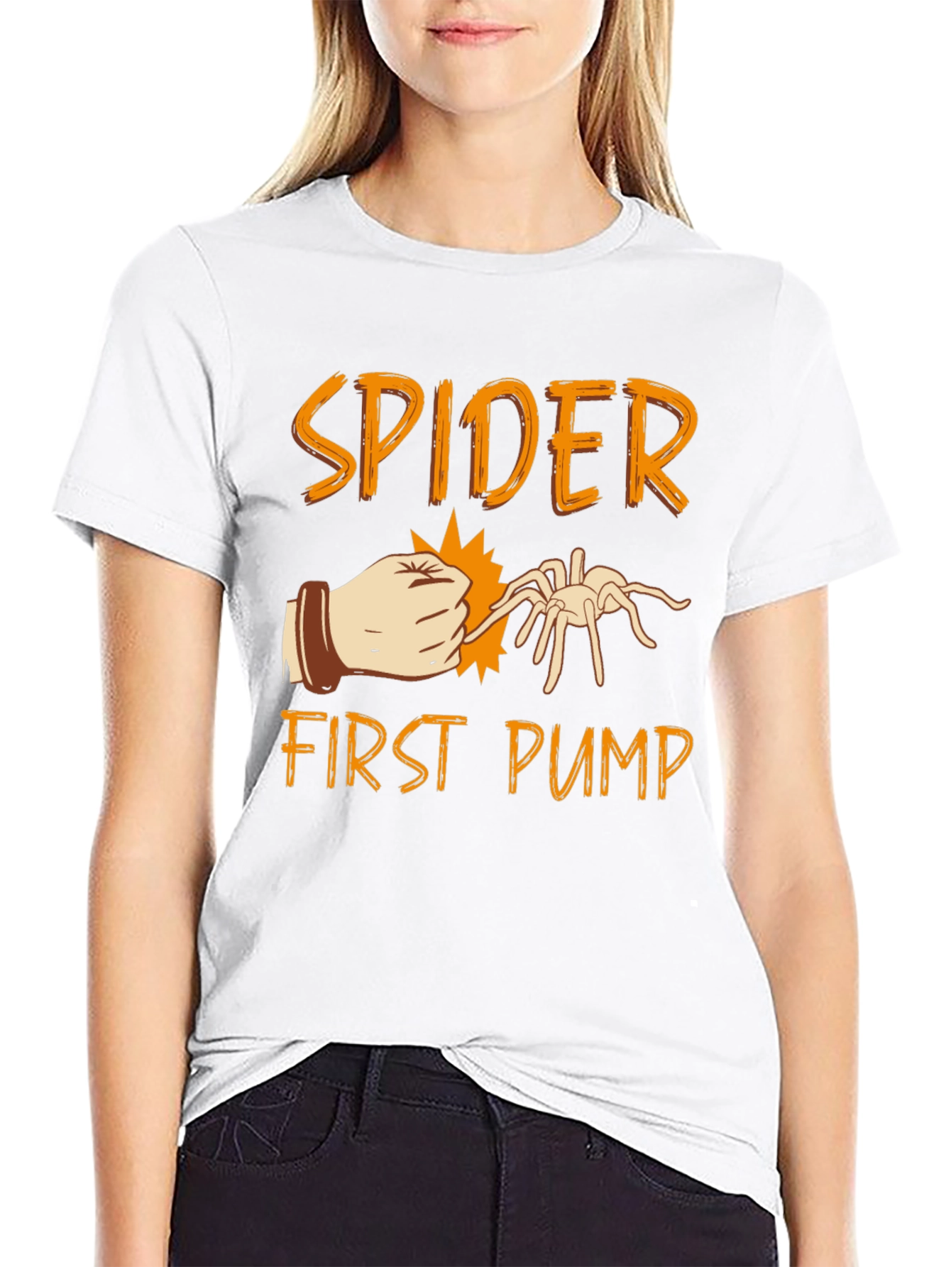 Spider First Pump Black Graphic T-Shirt