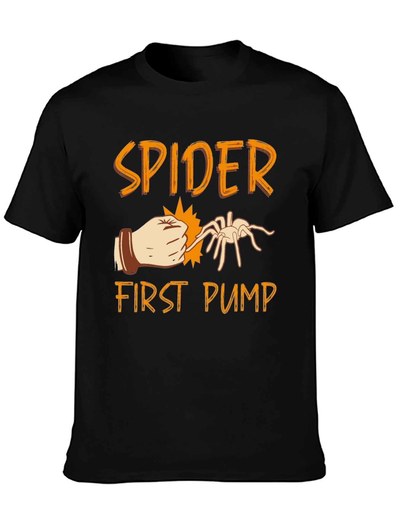 Spider First Pump Black Graphic T-Shirt