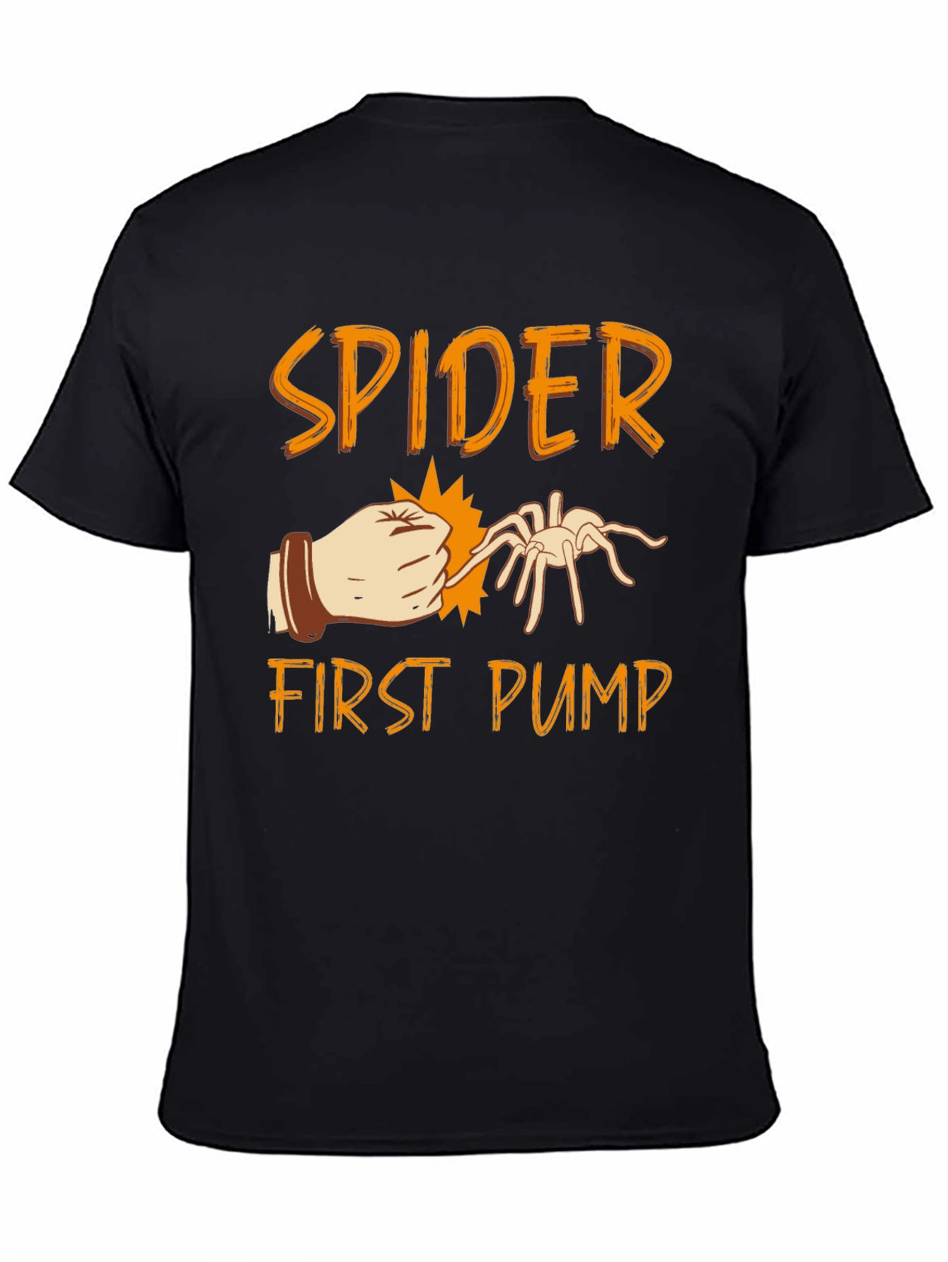 Spider First Pump Black Graphic T-Shirt