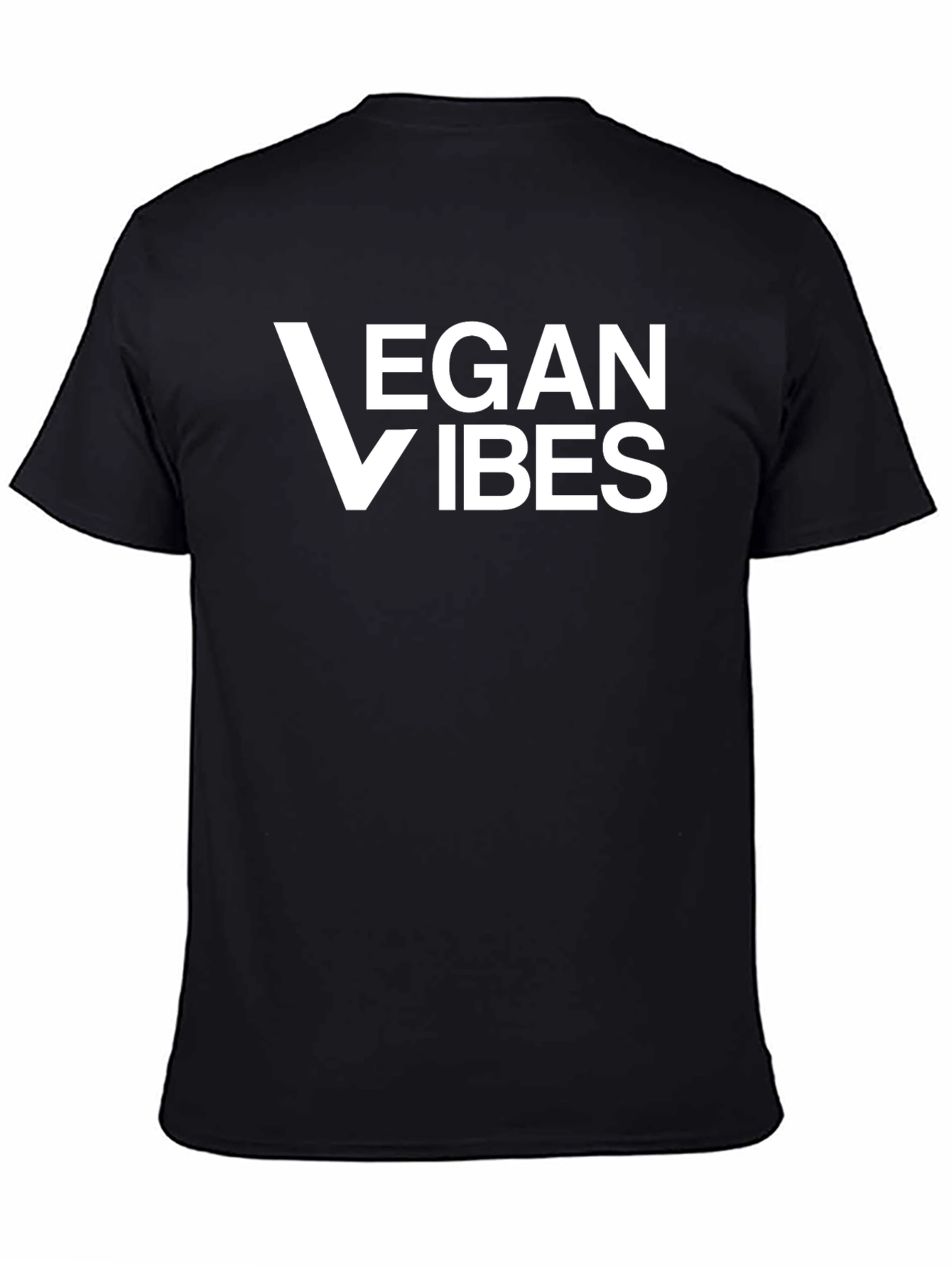 Vegan Vibes T-Shirt - Classic Black Tee