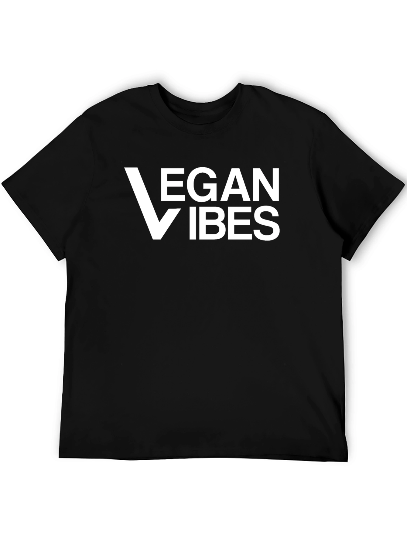 Vegan Vibes T-Shirt - Classic Black Tee