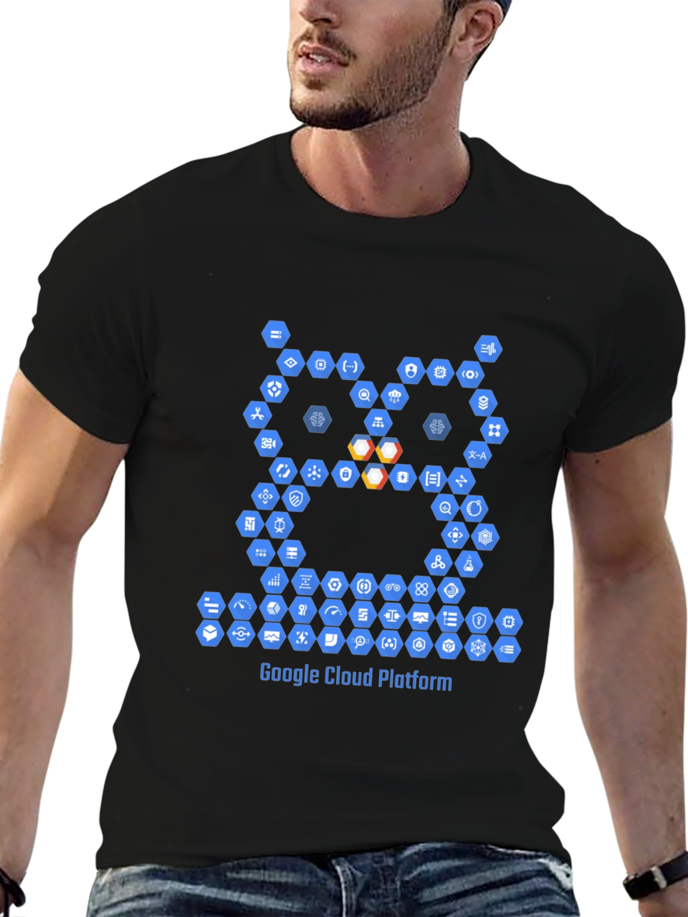 Google Cloud Platform Owl T-Shirt - Black
