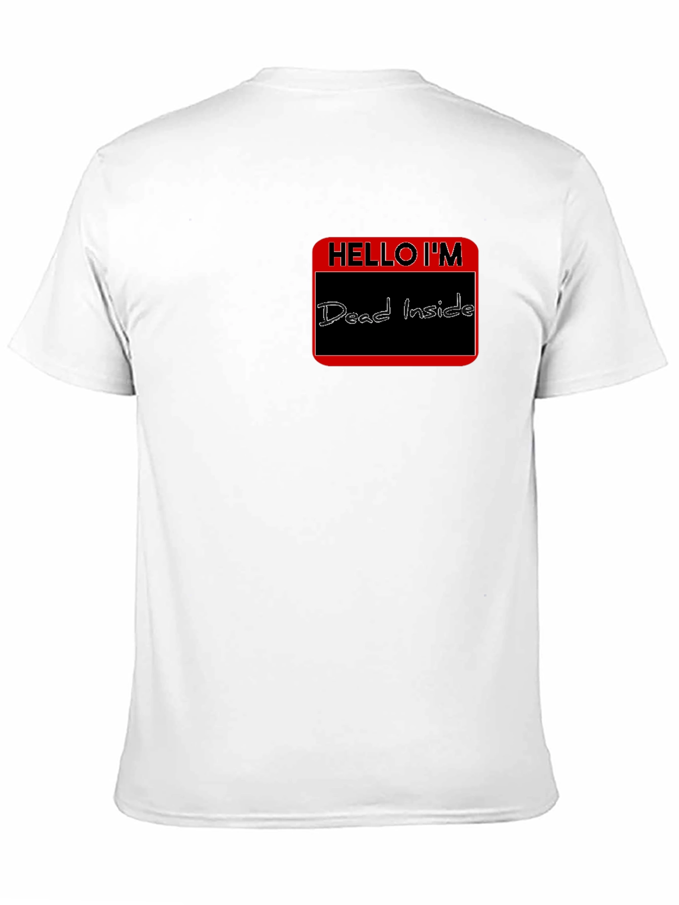 Hello Im Dead Inside Funny Graphic T-Shirt - Black