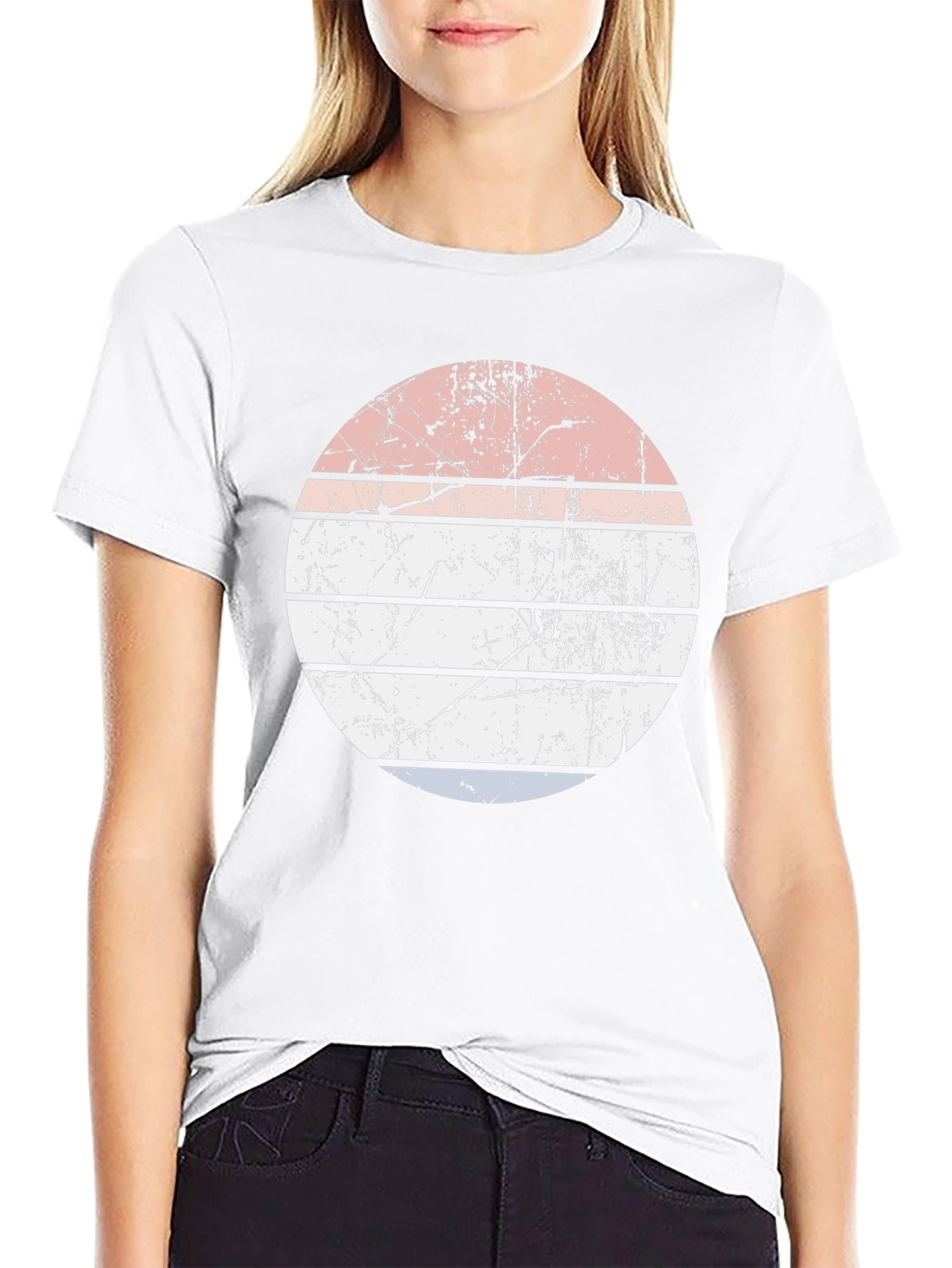 Retro Sunset Graphic Tee - Mens Black T-Shirt