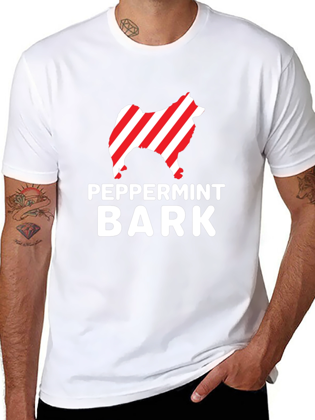 Peppermint Bark Dog Graphic T-Shirt