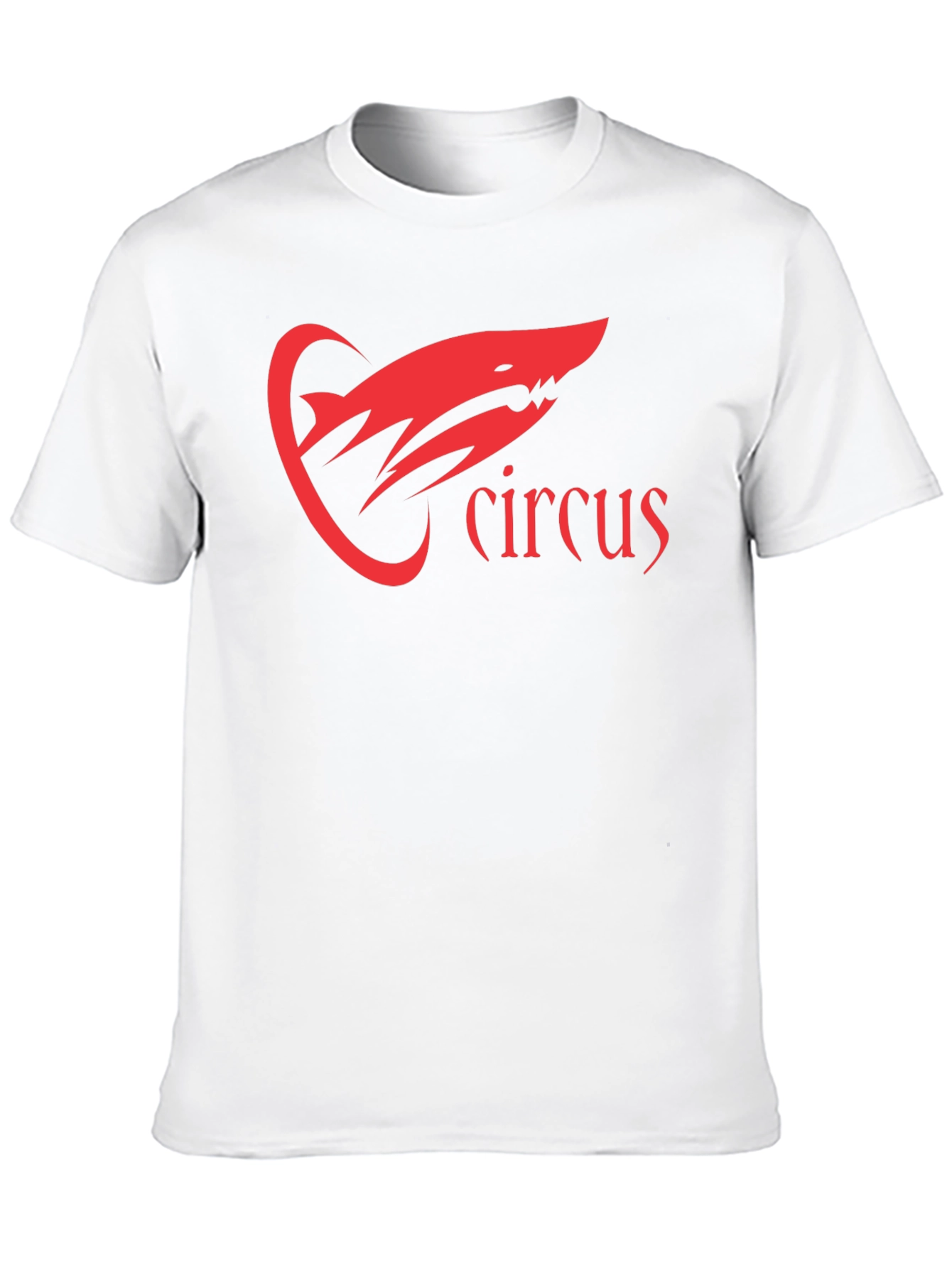 Circus Shark Graphic Tee - Black Cotton T-Shirt